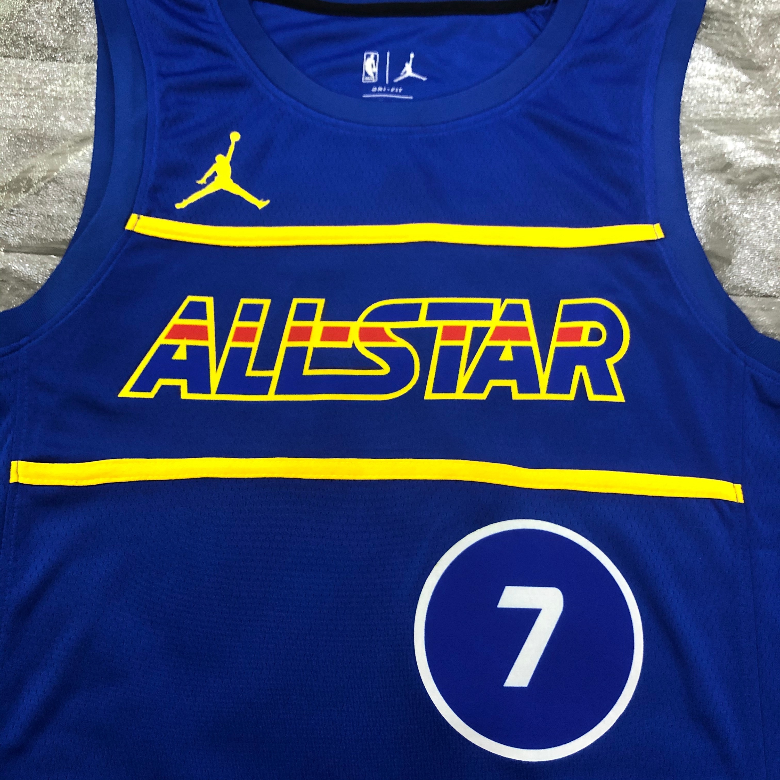 NBA Men 2021 All Star Jerseys Blue #7 DURANT Jersey High Quality Name and Number Print - leoleo123123