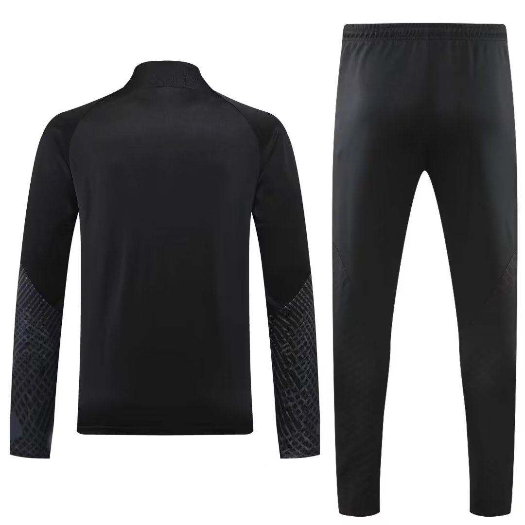 22/23 Tottenham Black with Zipper Sweater Tracksuit Thai Quality - leoleo123123