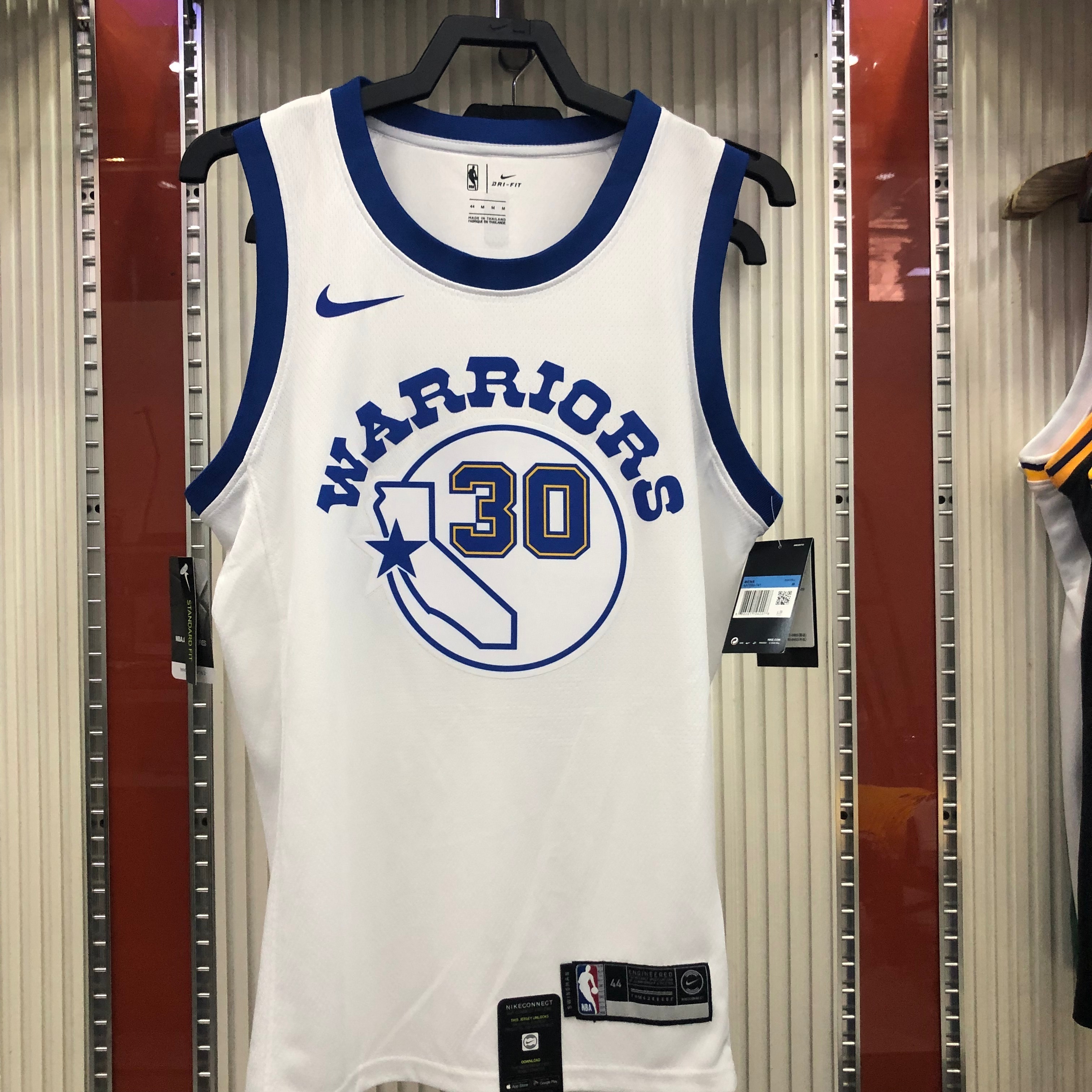 NBA Men Golden State Warriors Retro White #30 CURRY Jersey High Quality Name and Number Print - leoleo123123