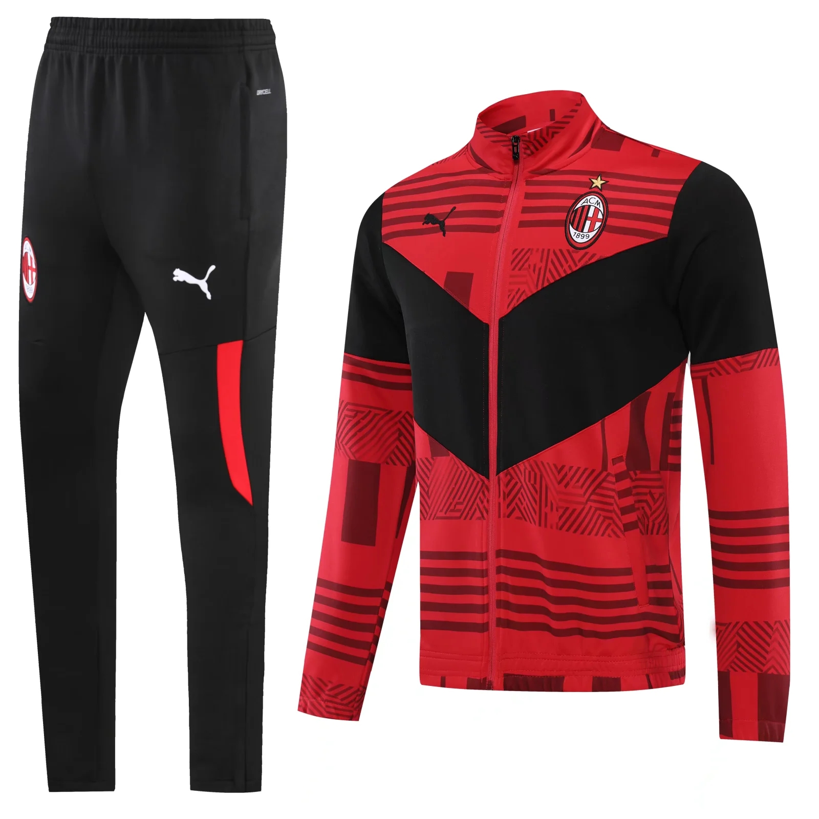 22-23 Ac Milan Red Jacket Tracksuit Thai Quality - leoleo123123