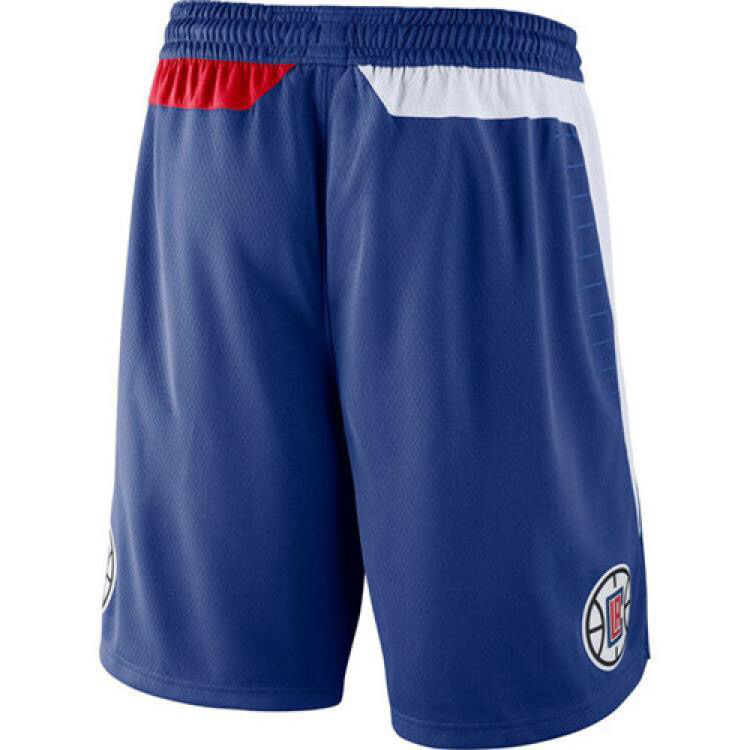 NBA Men Los Angeles Clippers Blue Pant Short High Quality Name and Number Print - leoleo123123