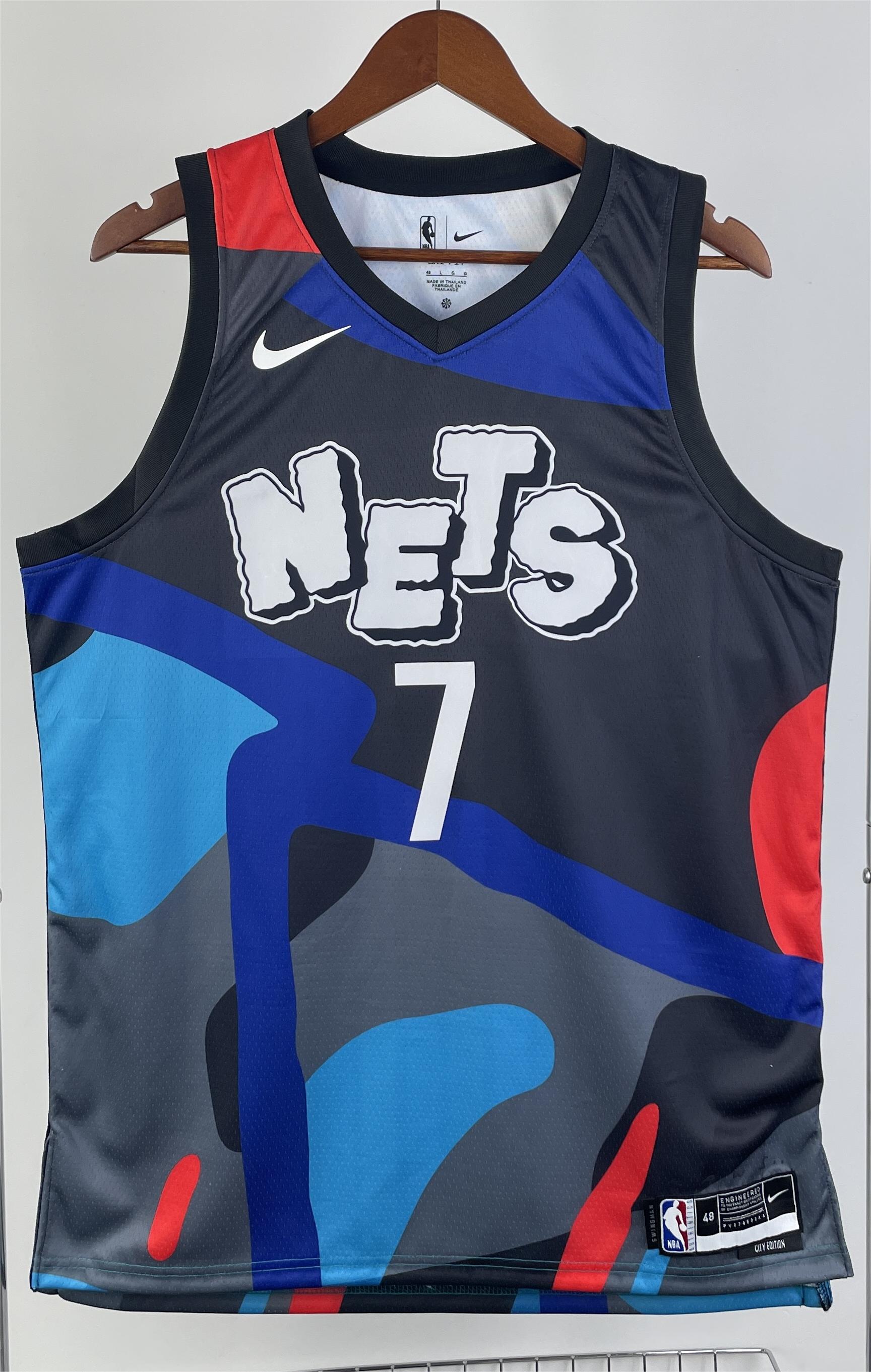 NBA Men 23-24 Brooklyn Nets City Edition #7 DURANT Swingman Jersey High Quality Name and Number Print - leoleo123123