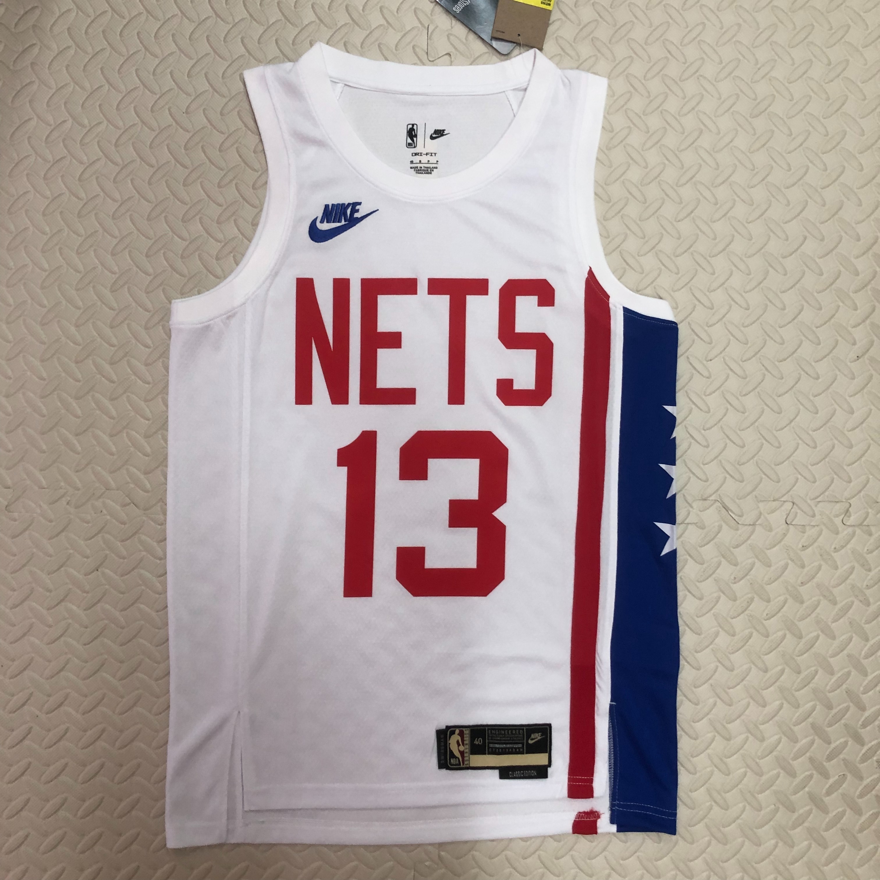 NBA Men Season 2023 Brooklyn Nets White #13 HARDEN Jersey High Quality Name and Number Print - leoleo123123