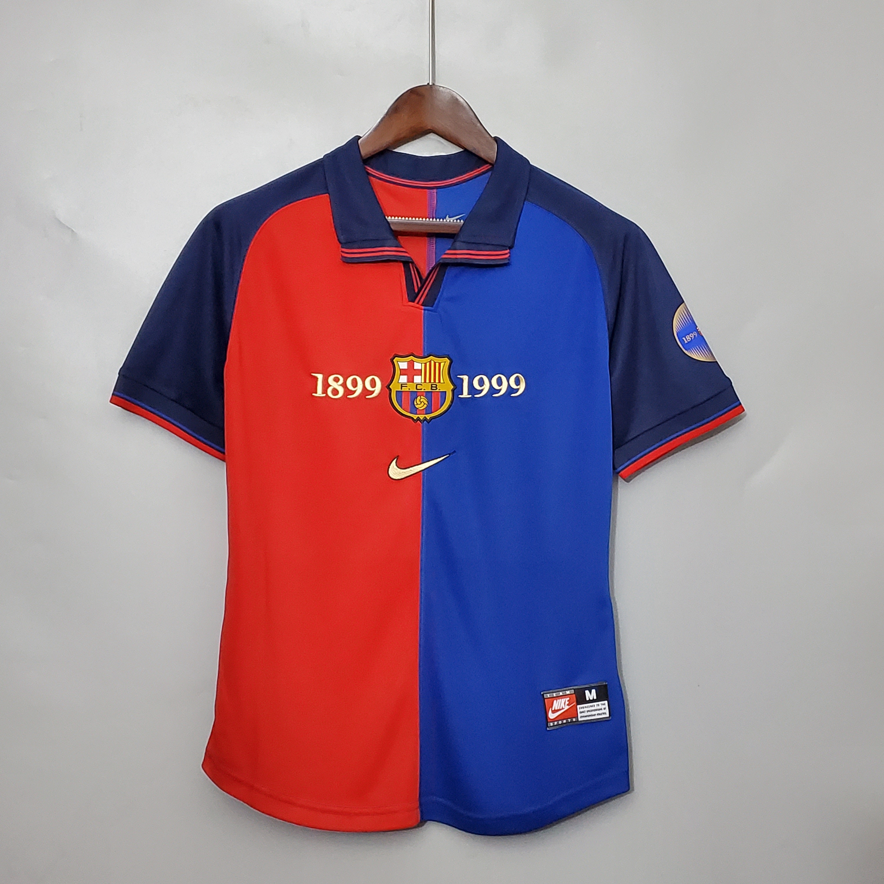 Barcelona 100th Anniversary Home Retro Jersey - leoleo123123