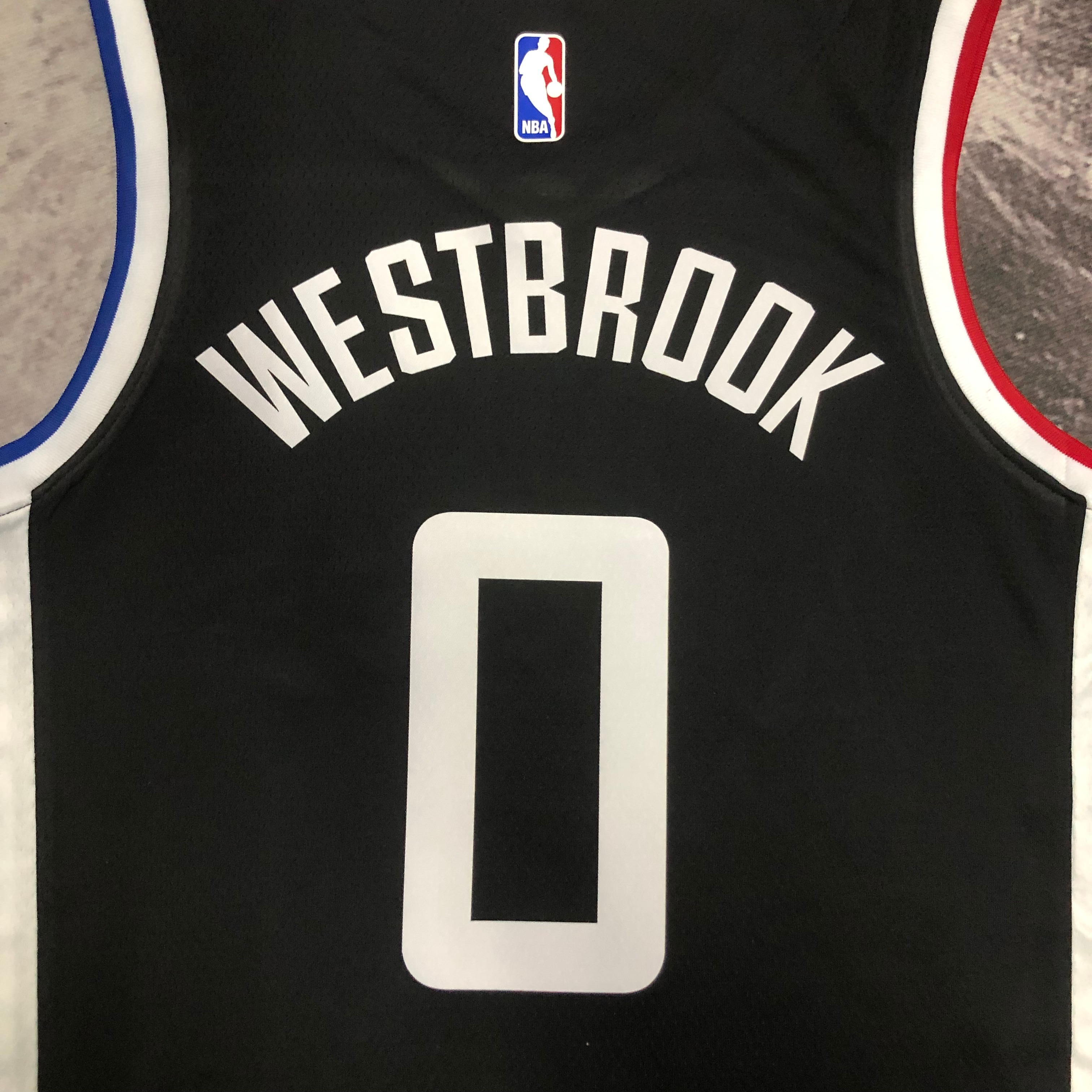 NBA Season 20-21 Men Los Angeles Clippers in Latin Black City #0 WESTBROOK Jersey High Quality Name and Number Print - leoleo123123