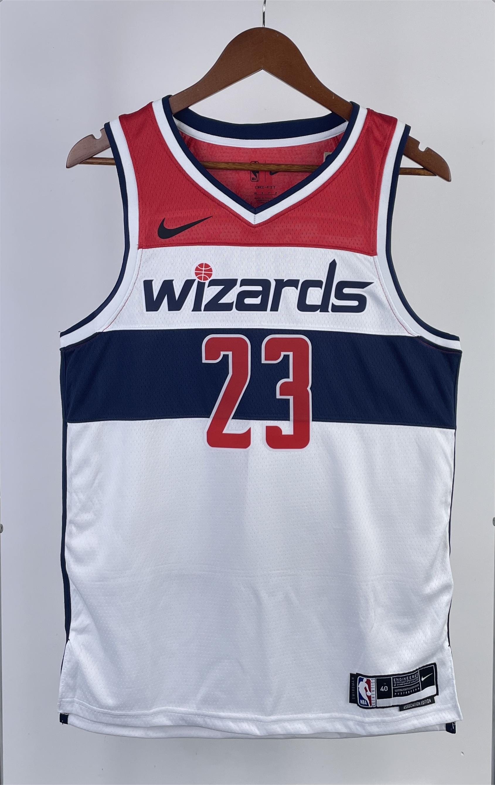 NBA Men 2023 Washington Wizards White #23 JORDAN Jersey High Quality Name and Number Print - leoleo123123