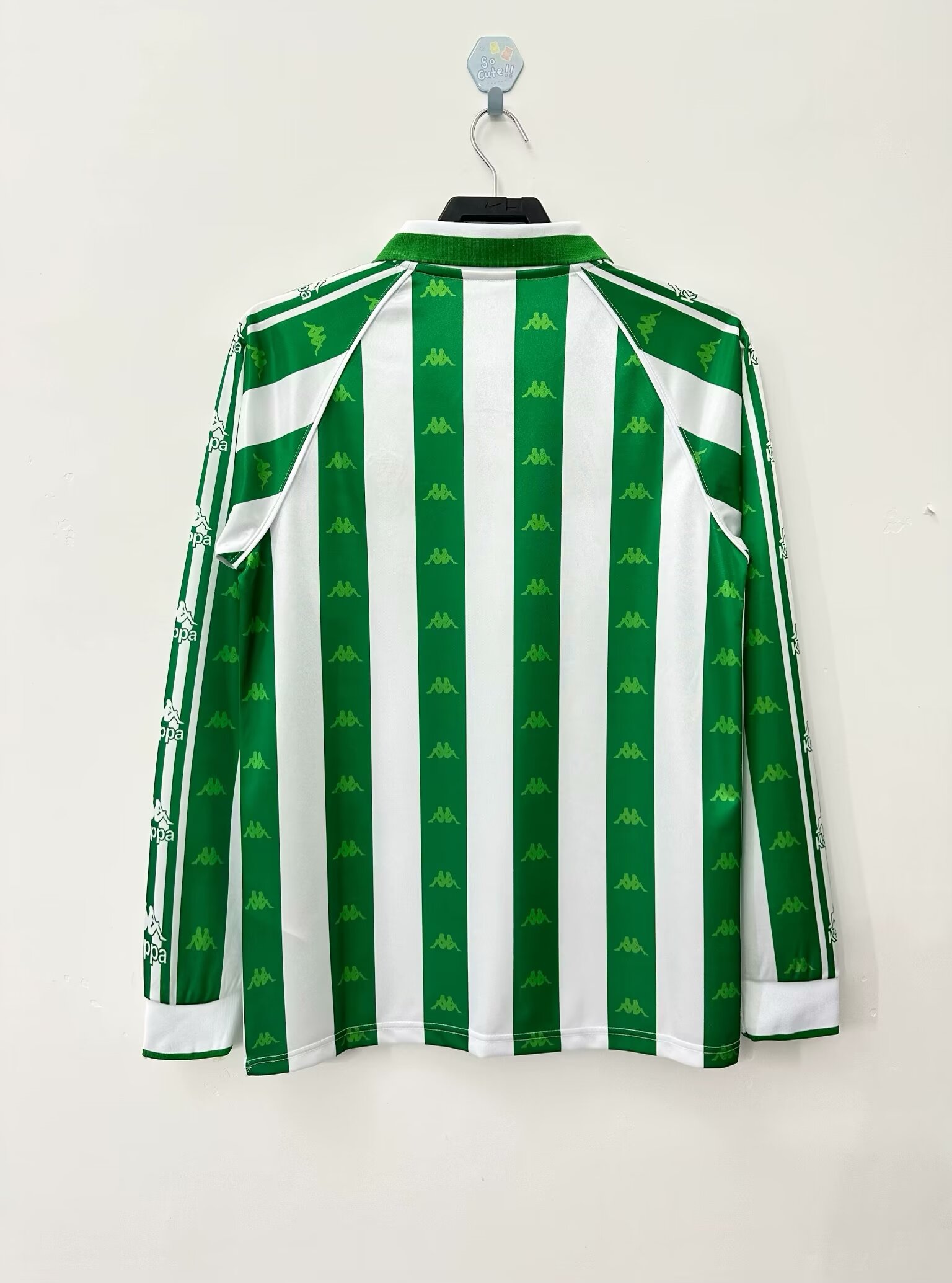 95/97 Real Betis Home Retro Jersey Long Sleeve Thai Quality - leoleo123123