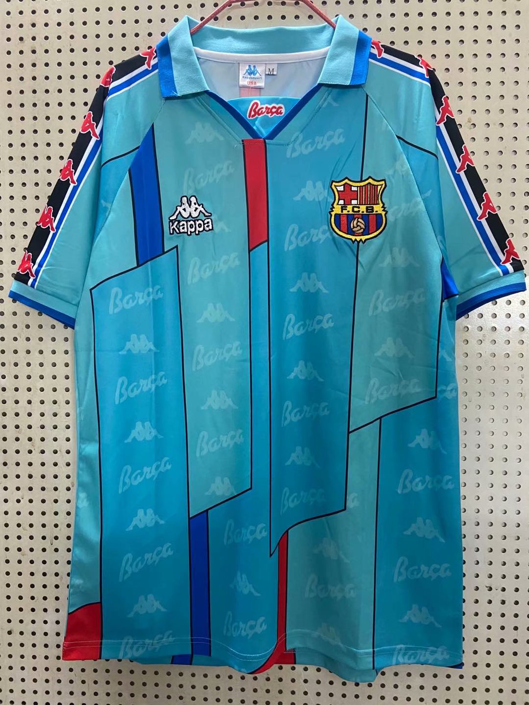 96-96 Barcelona Away Retro Jersey - leoleo123123