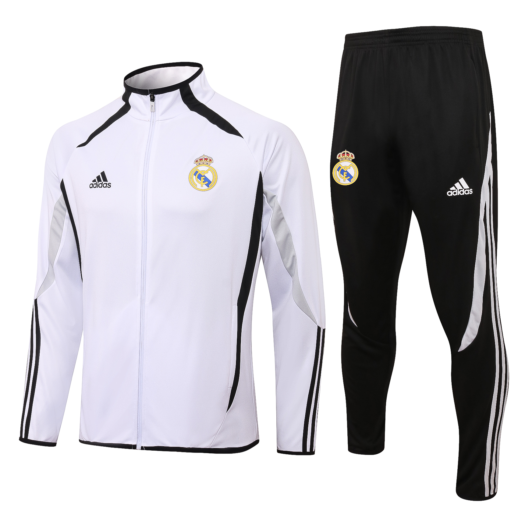 22 Real Madrid White Jacket Tracksuit Thai Quality - leoleo123123