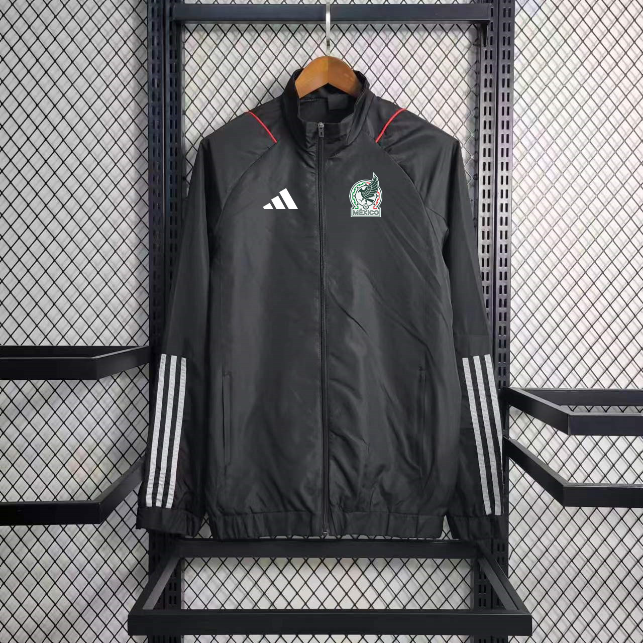 22/23 Mexico Windbreaker Jacket Black Thai Quality - leoleo123123