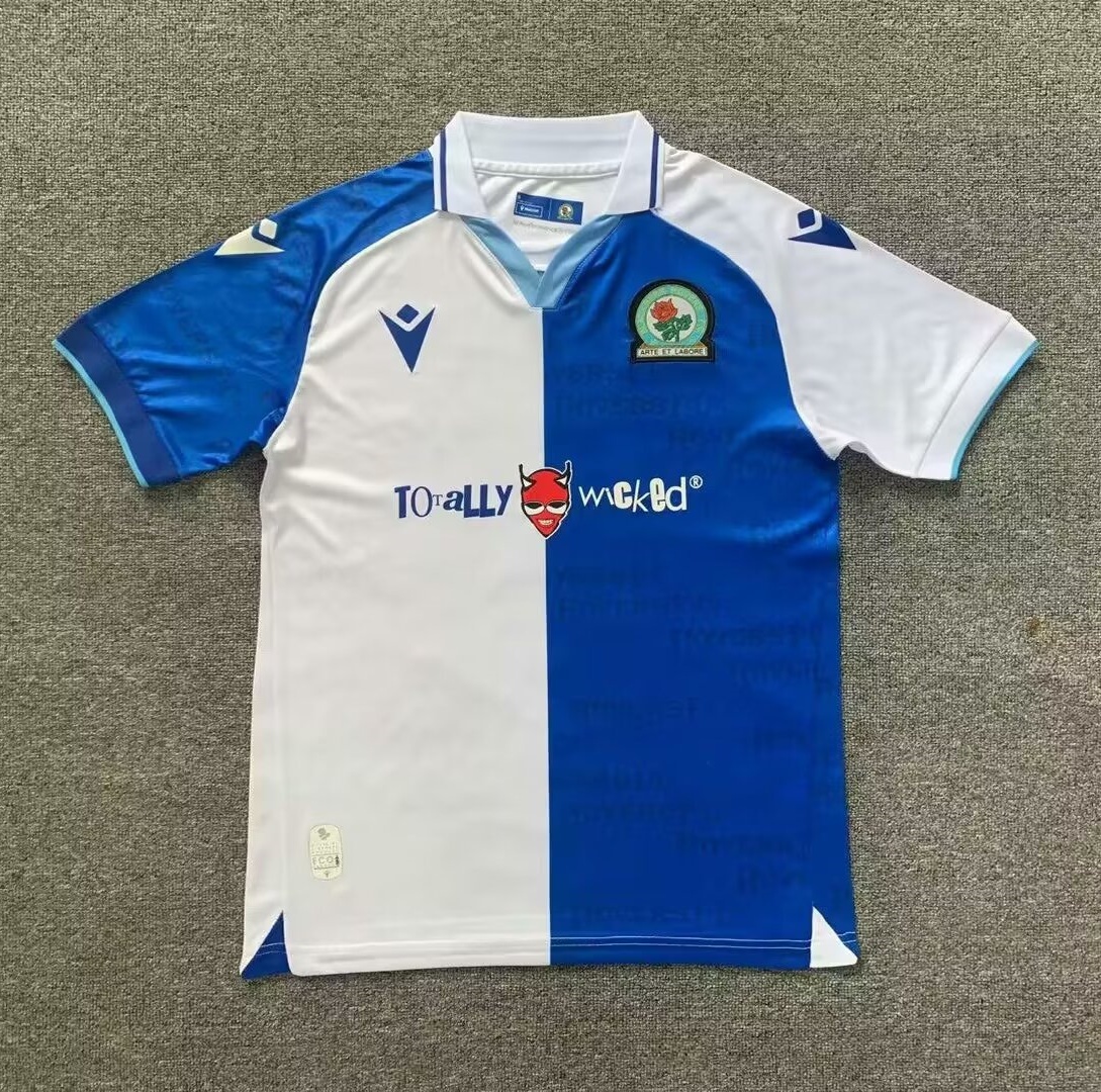 23/24 Blackburn Rovers F.C Home Jersey Fans Version - leoleo123123