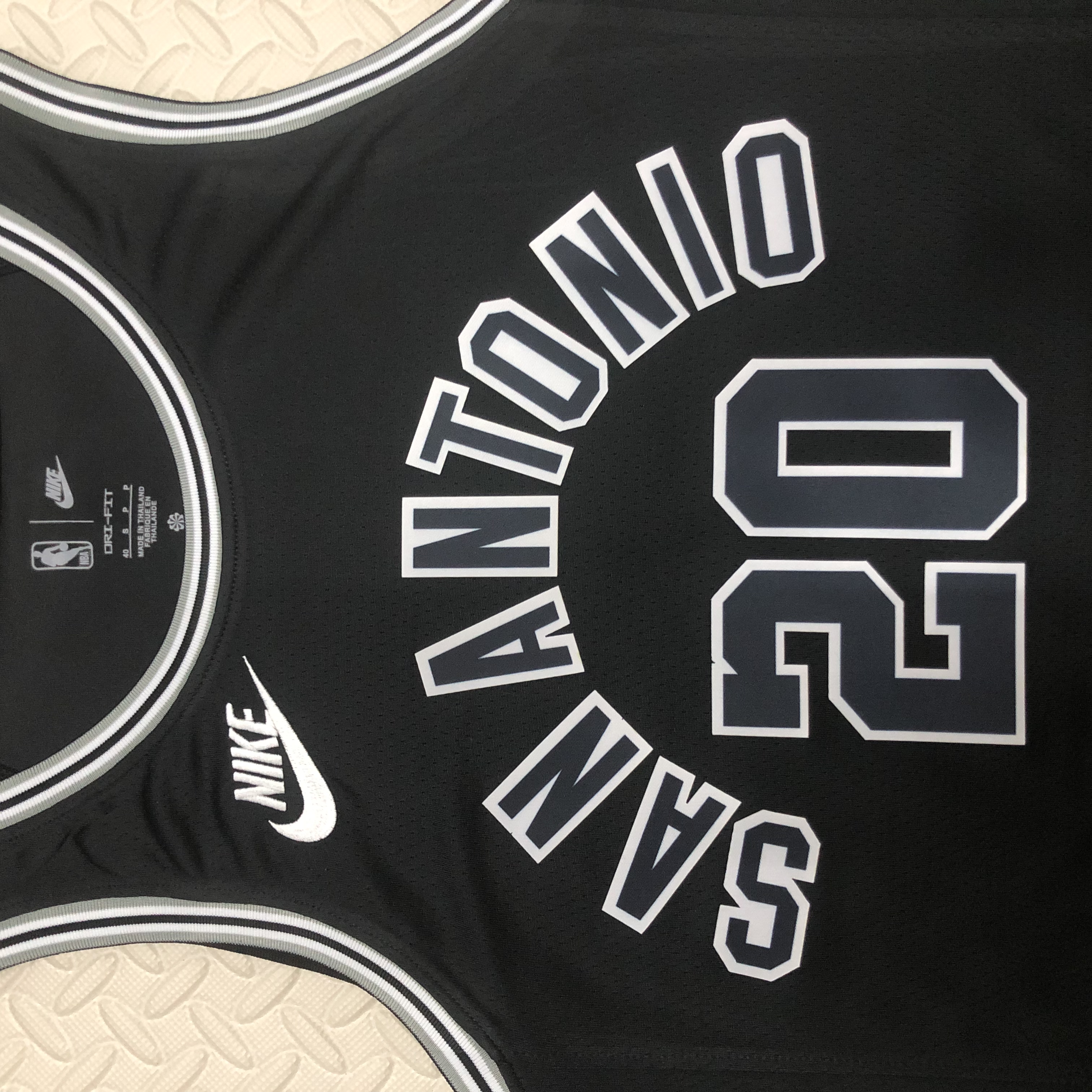 NBA Men Season 2023 San Antonio Spurs Black Retro #20 GINOBILI Jersey High Quality Name and Number Print - leoleo123123