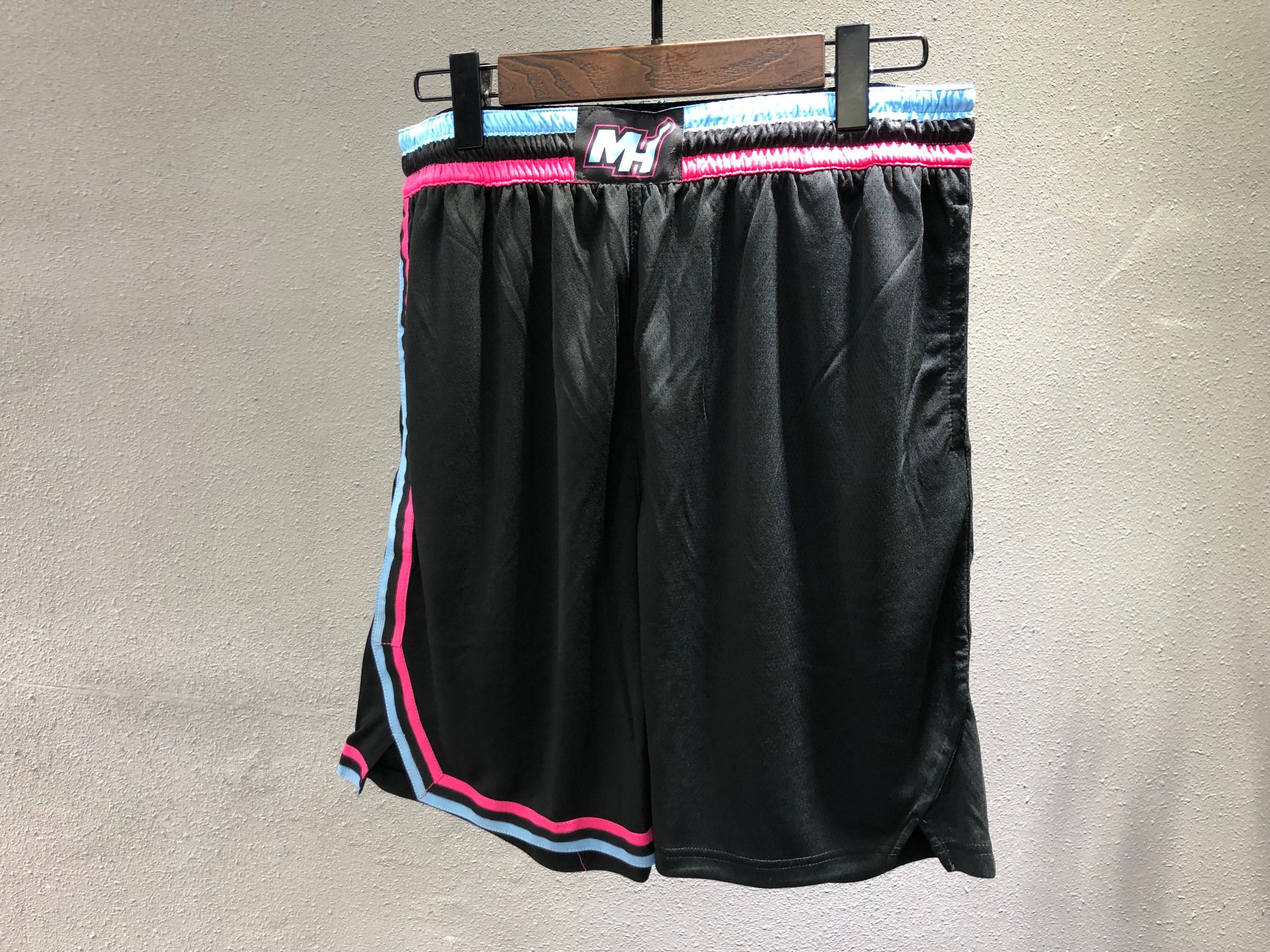 NBA Men Miami Heat Black City Pant High Quality Name and Number Print - leoleo123123