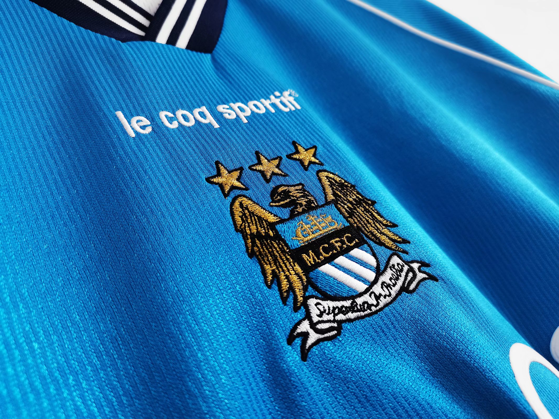 99-01 Man City Home Retro Jersey - leoleo123123