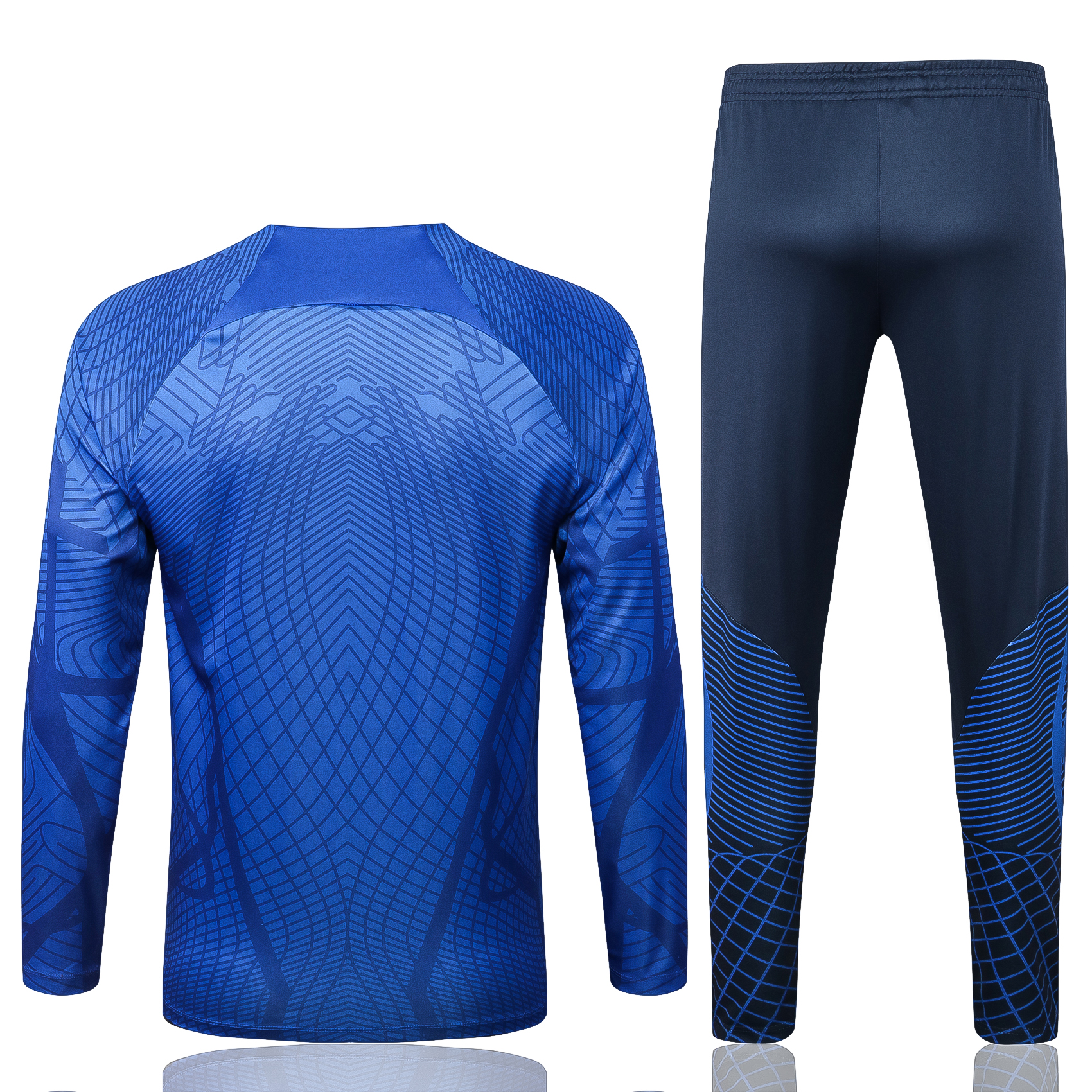 22/23 PSG Blue Sweater Tracksuit with Ink-jet Printing Thai Quality - leoleo123123