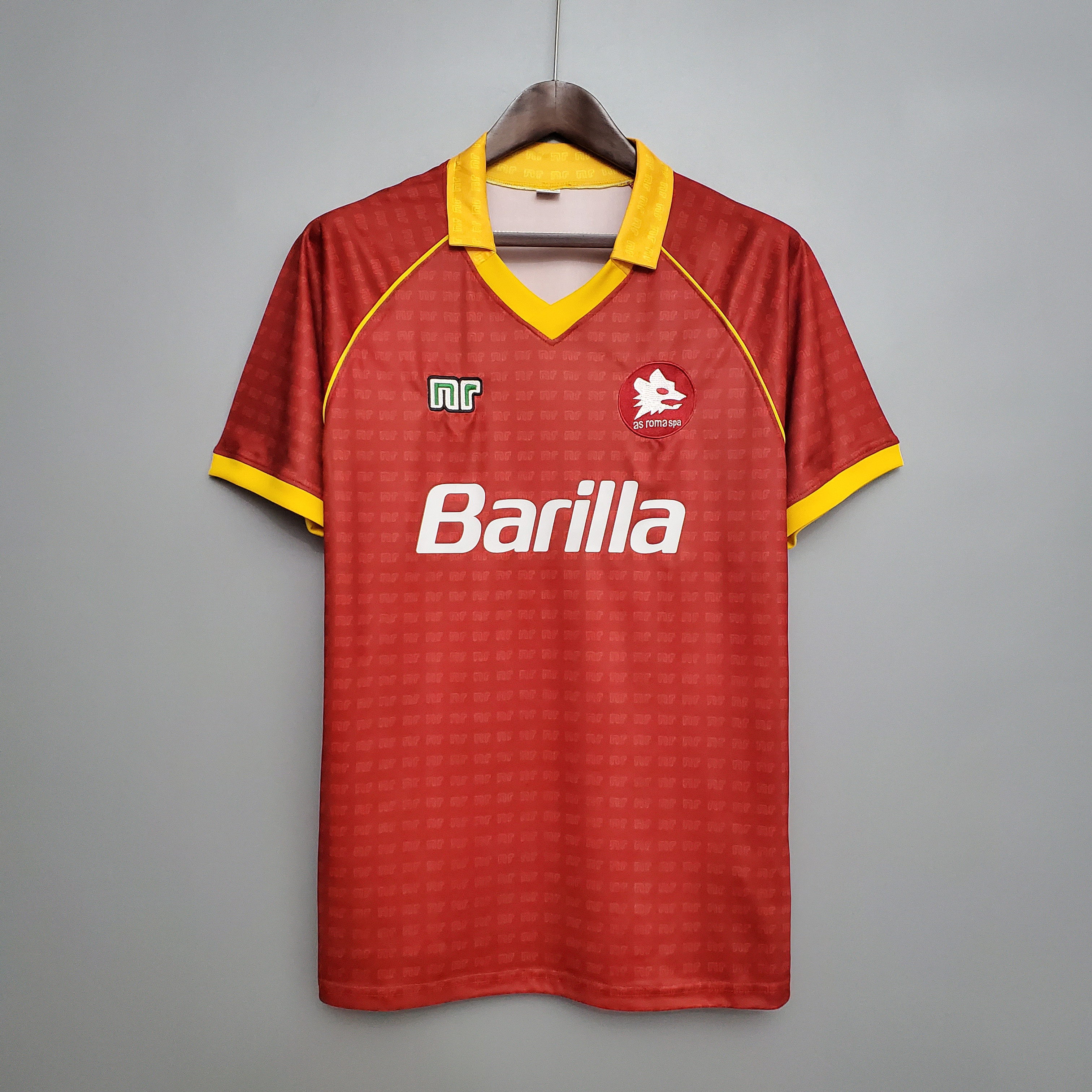 90/91 Roma Home Retro Jersey - leoleo123123