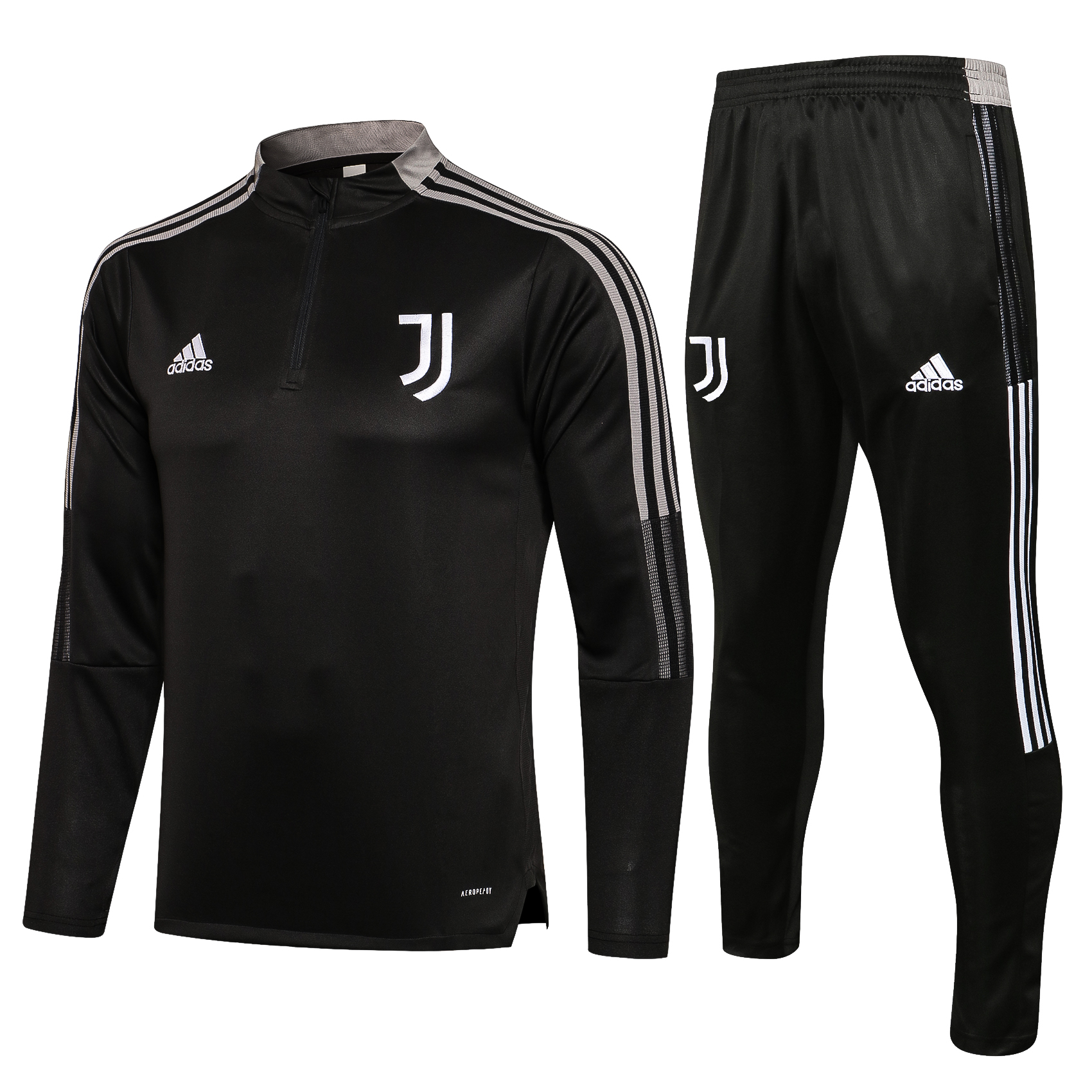 21-22 Juventus Black Sweater Tracksuit Thai Quality - leoleo123123