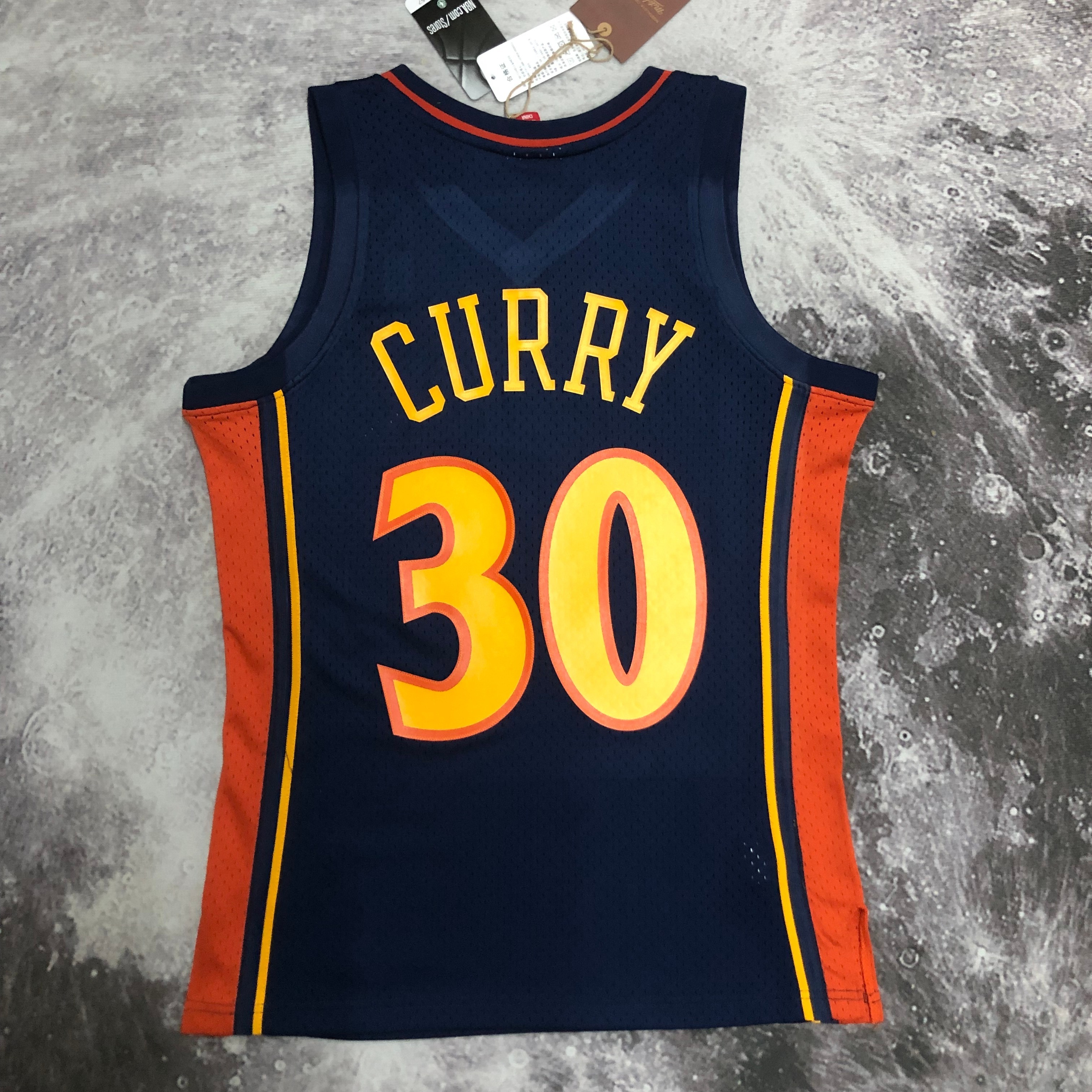 NBA Men Mitchell & Ness Youth 09-10 Golden State Warriors Blue #30 CURRY Swingman Jersey - leoleo123123