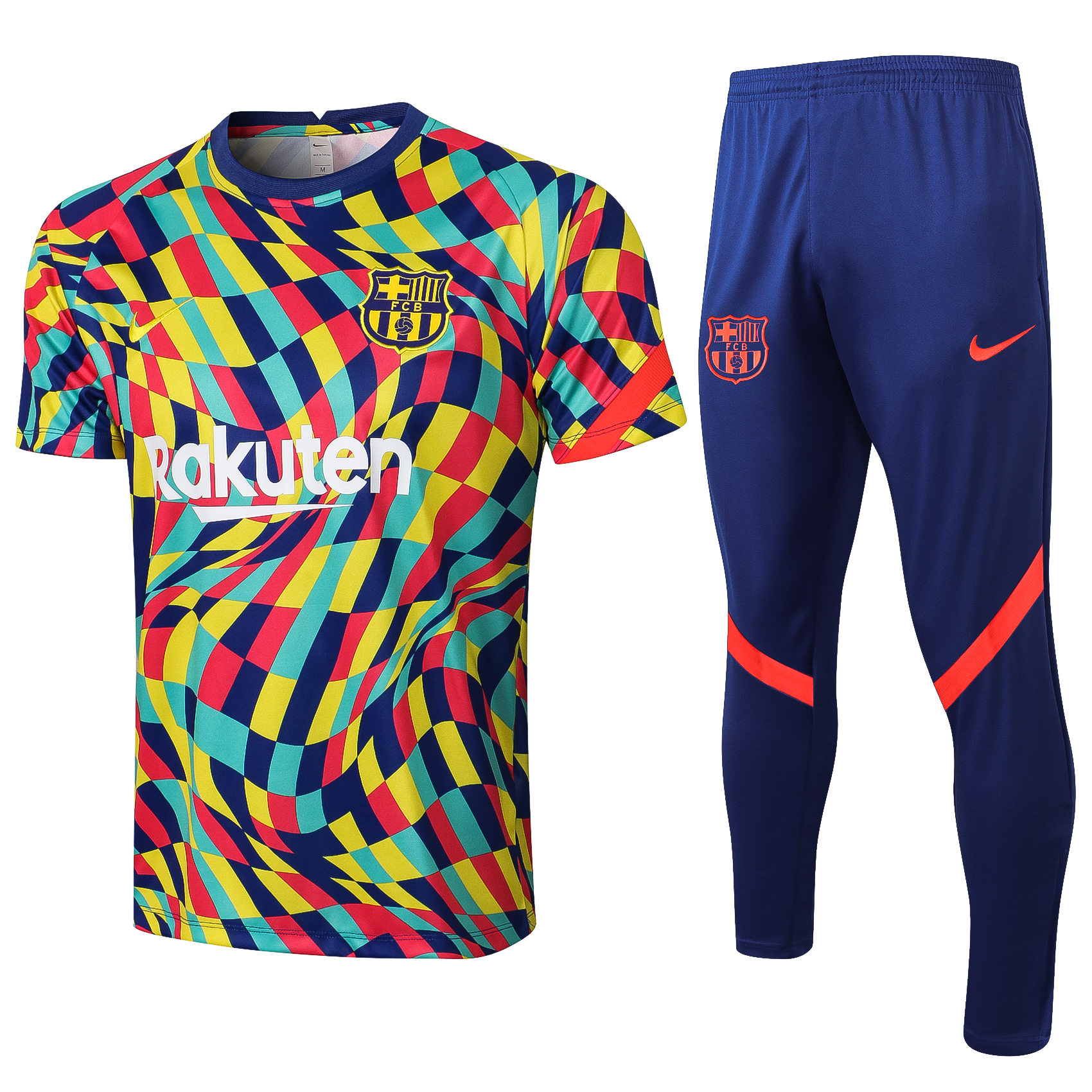 21-22 Barcelona Red, Blue and Yellow Training Tracksuit Thai Quality - leoleo123123