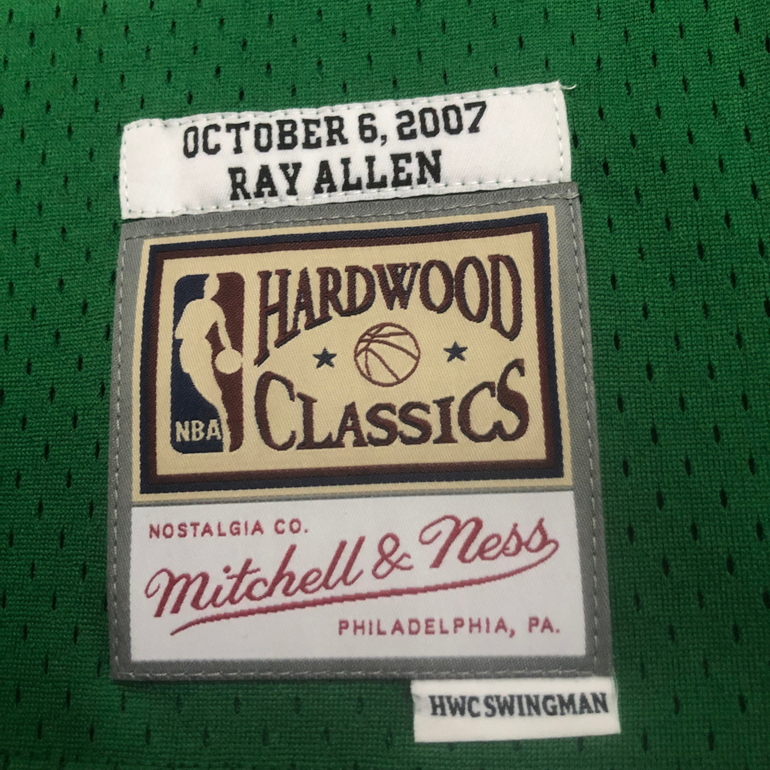NBA Men Boston Celtics #20 ALLEN Mitchell & Ness 2007/08 Italy Games Hardwood Classics Swingman Jersey - leoleo123123