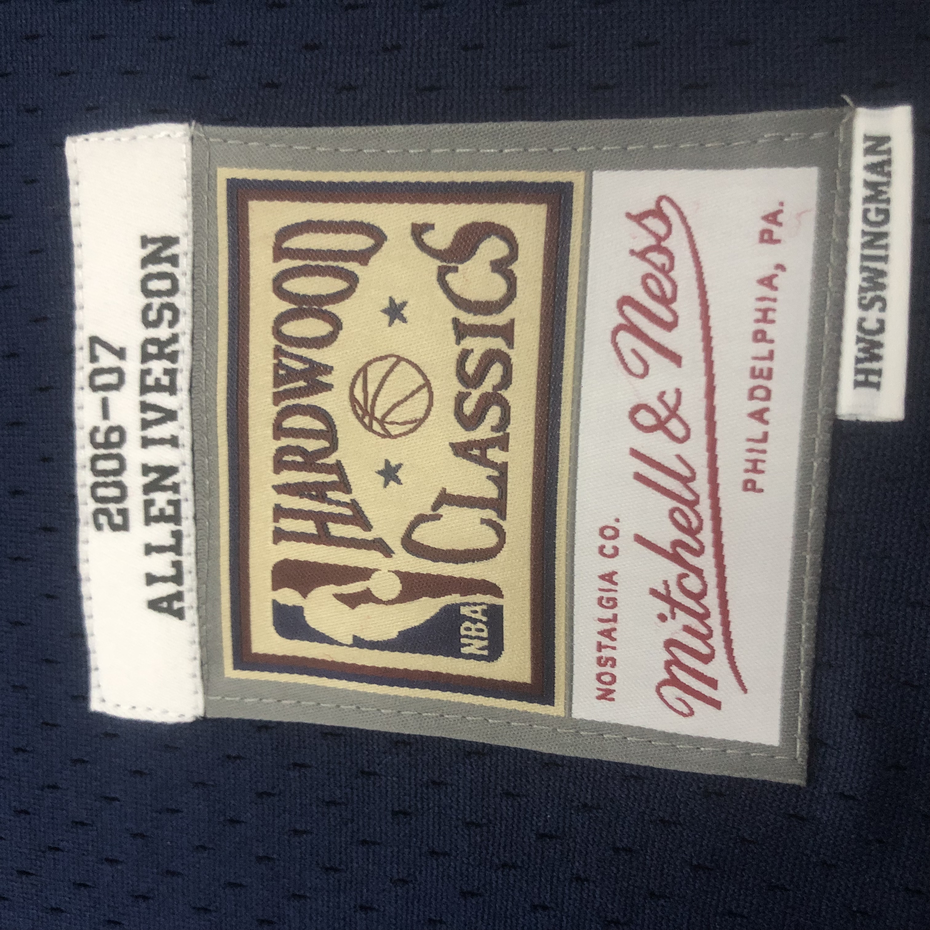 NBA Men Season 06-07 Denver Nuggets Dark Blue #3 IVERSON Jersey High Quality Name and Number Print - leoleo123123