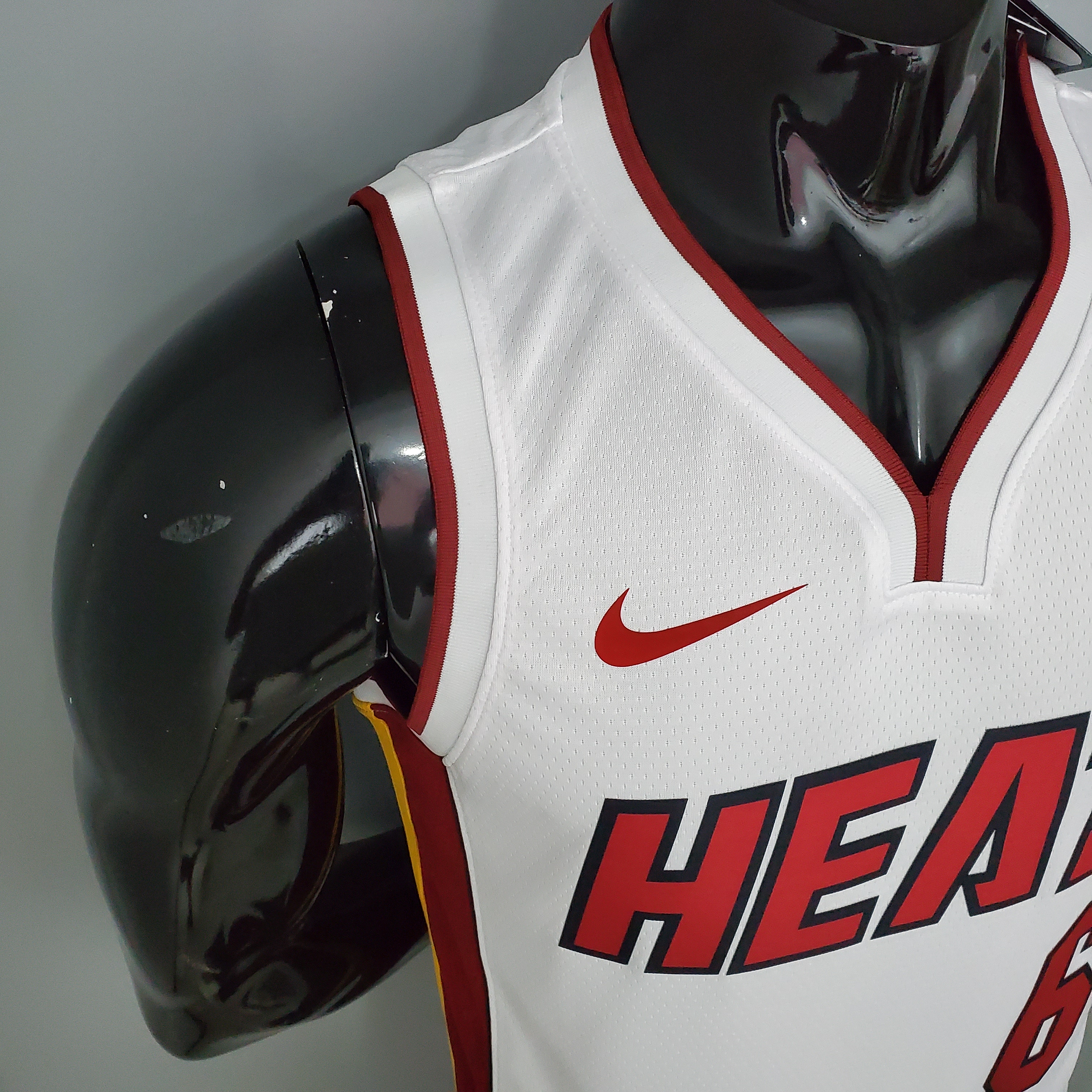 NBA Men Miami Heat White #6 JAMES Jersey High Quality Name and Number Print - leoleo123123