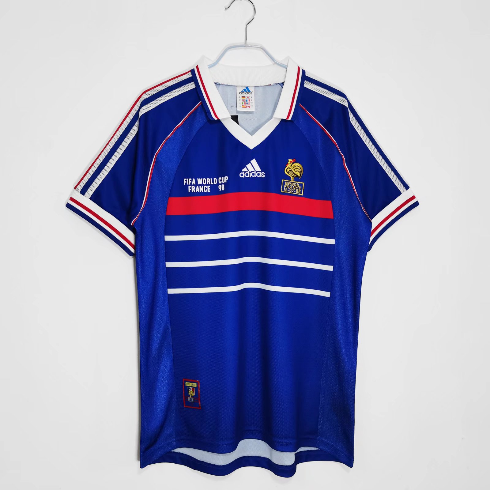 1998 France Home Retro Jersey With Final Letter - leoleo123123