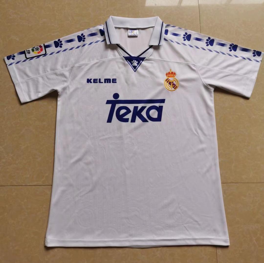 96/97 Real Madrid Home Retro Jersey - leoleo123123