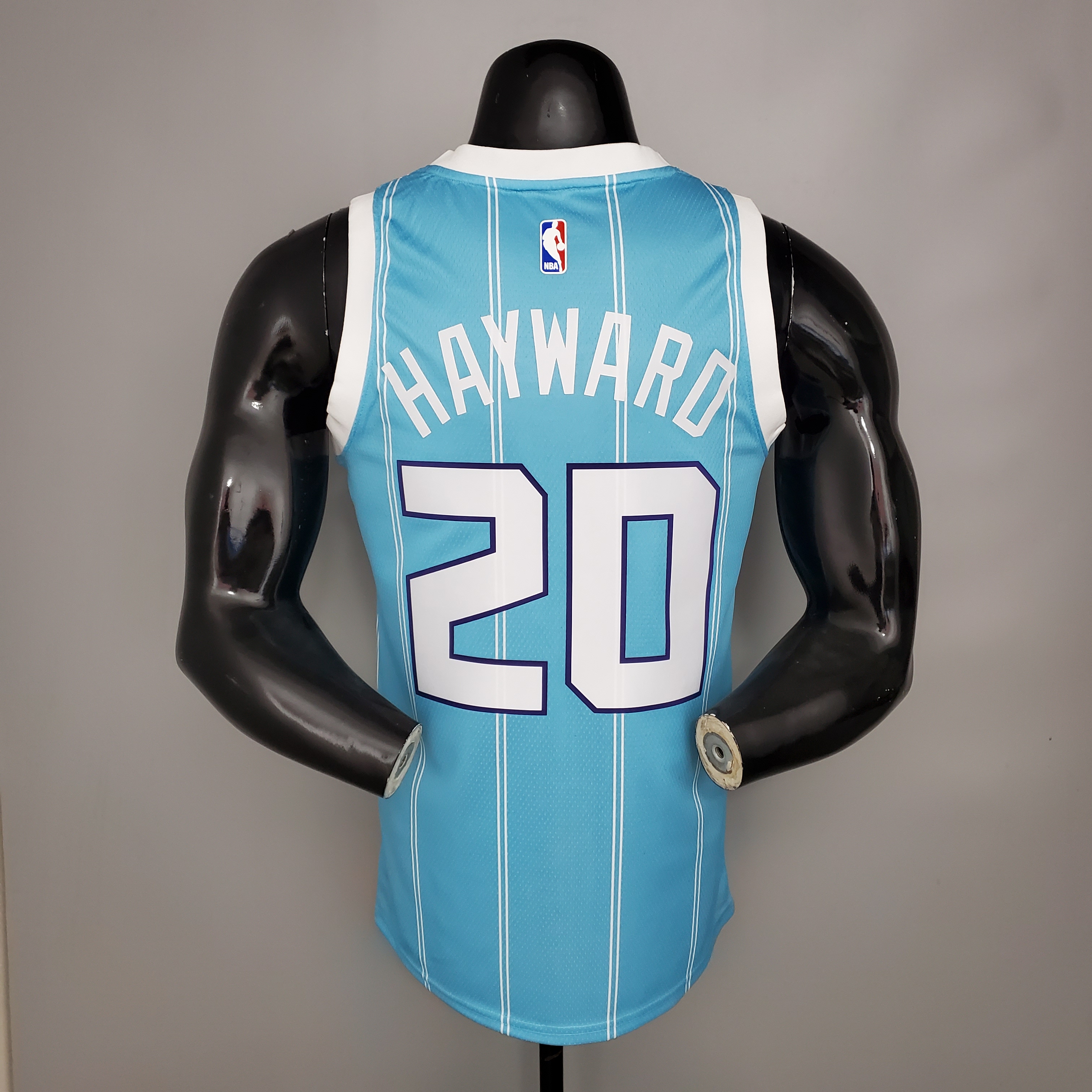 NBA Men Charlotte Hornets #20 HAYWARD Blue Jersey High Quality Name and Number Print - leoleo123123