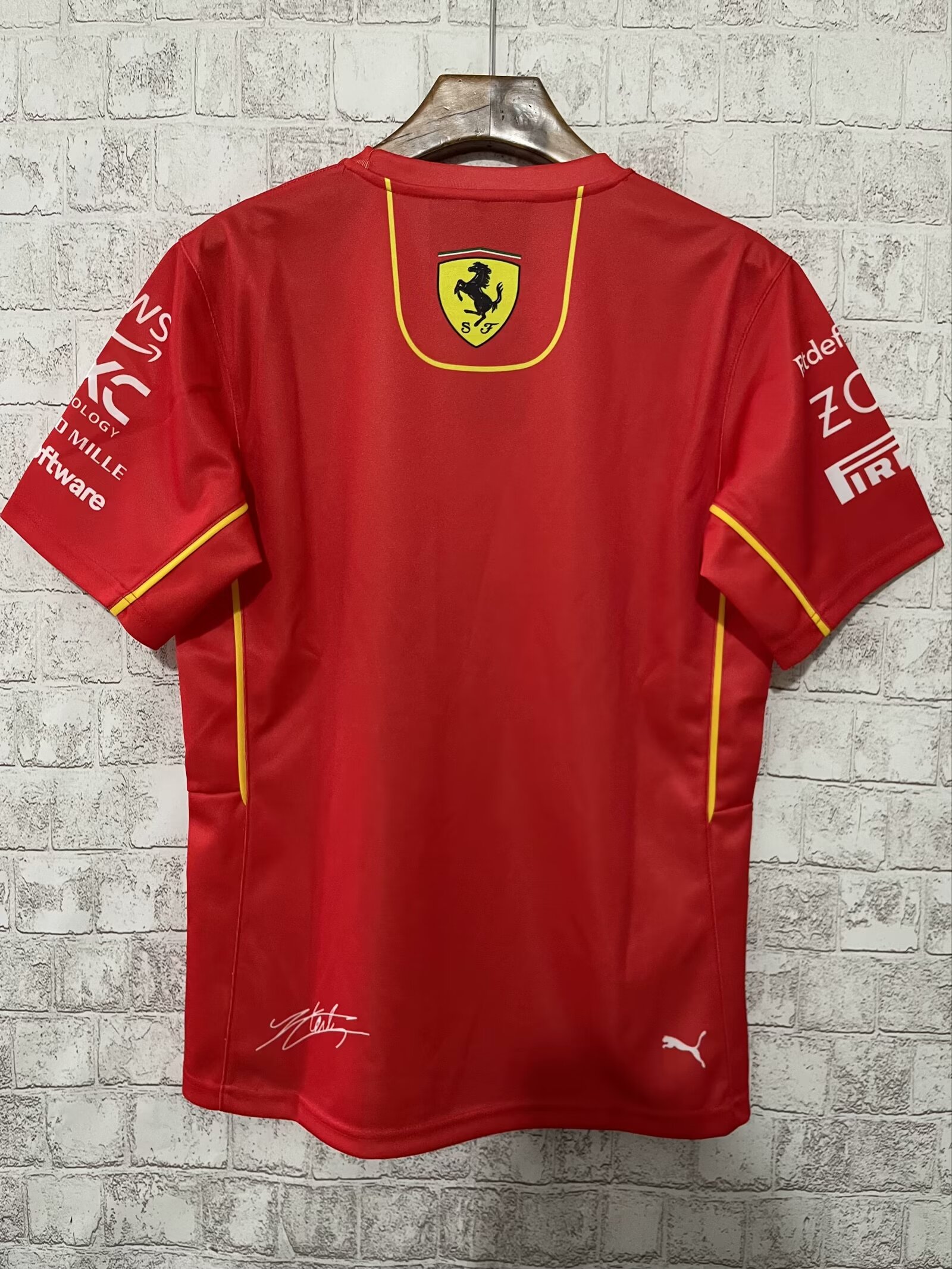 2024 Ferrari F1 Team POLO Round Collar T-Shirt N16 - leoleo123123