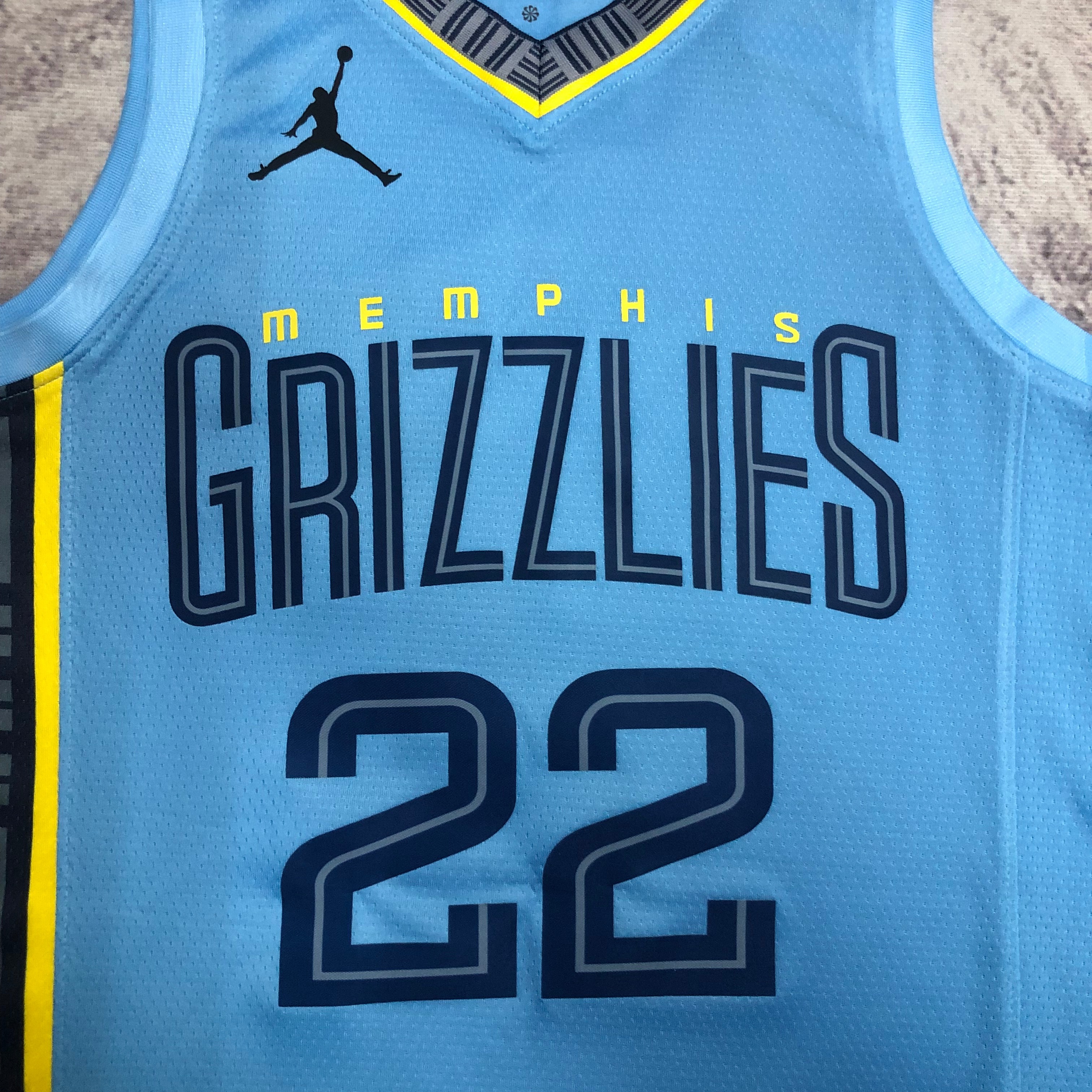 NBA Season 2023 Memphis Grizzlies Blue #22 BANE Jersey High Quality Name and Number Print - leoleo123123