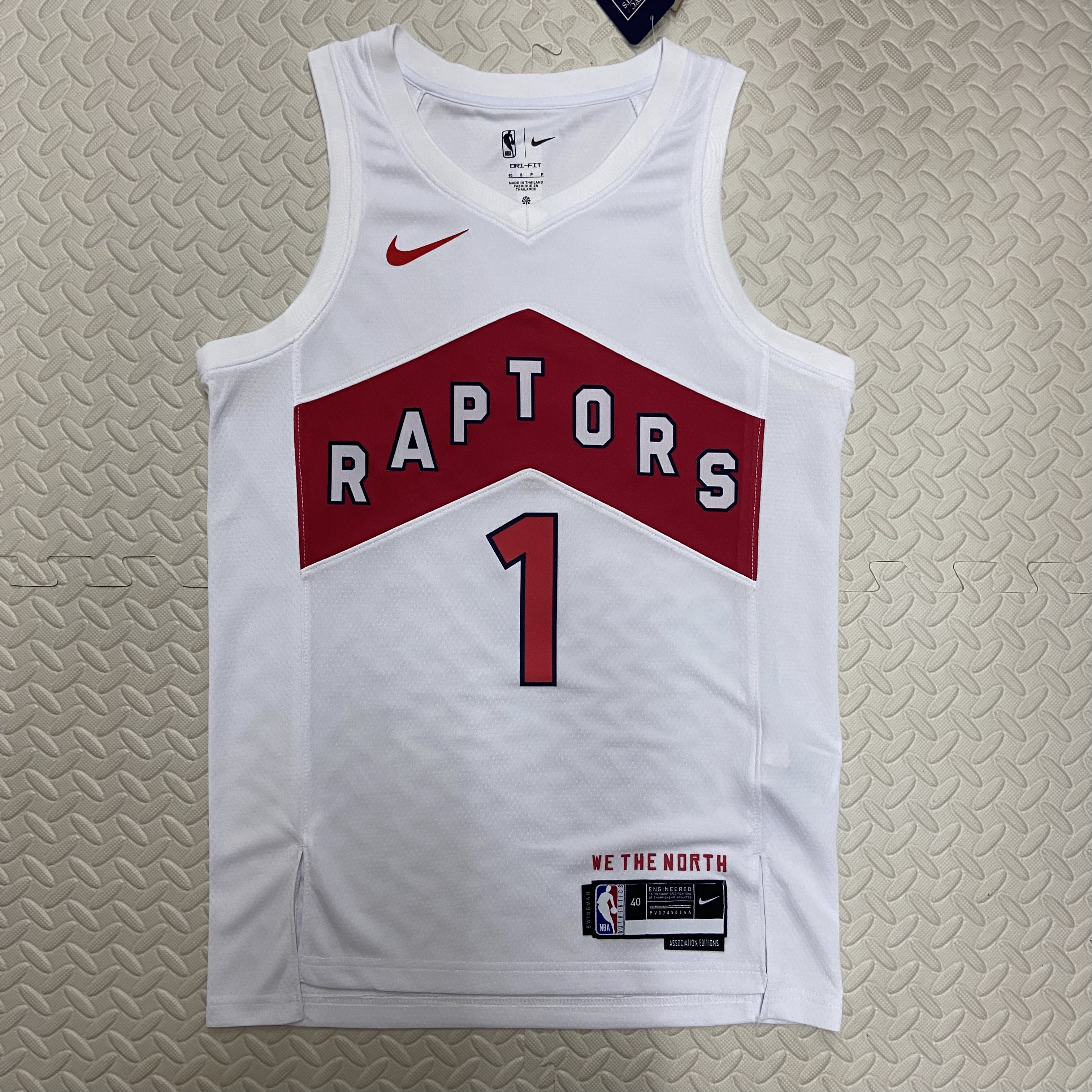 NBA Men Toronto Raptors White #1 McGRADY Jersey High Quality Name and Number Print - leoleo123123