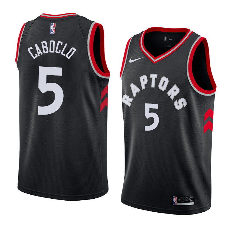 NBA Men Toronto Raptors Black #5 CABOCLO Jersey High Quality Name and Number Print - leoleo123123