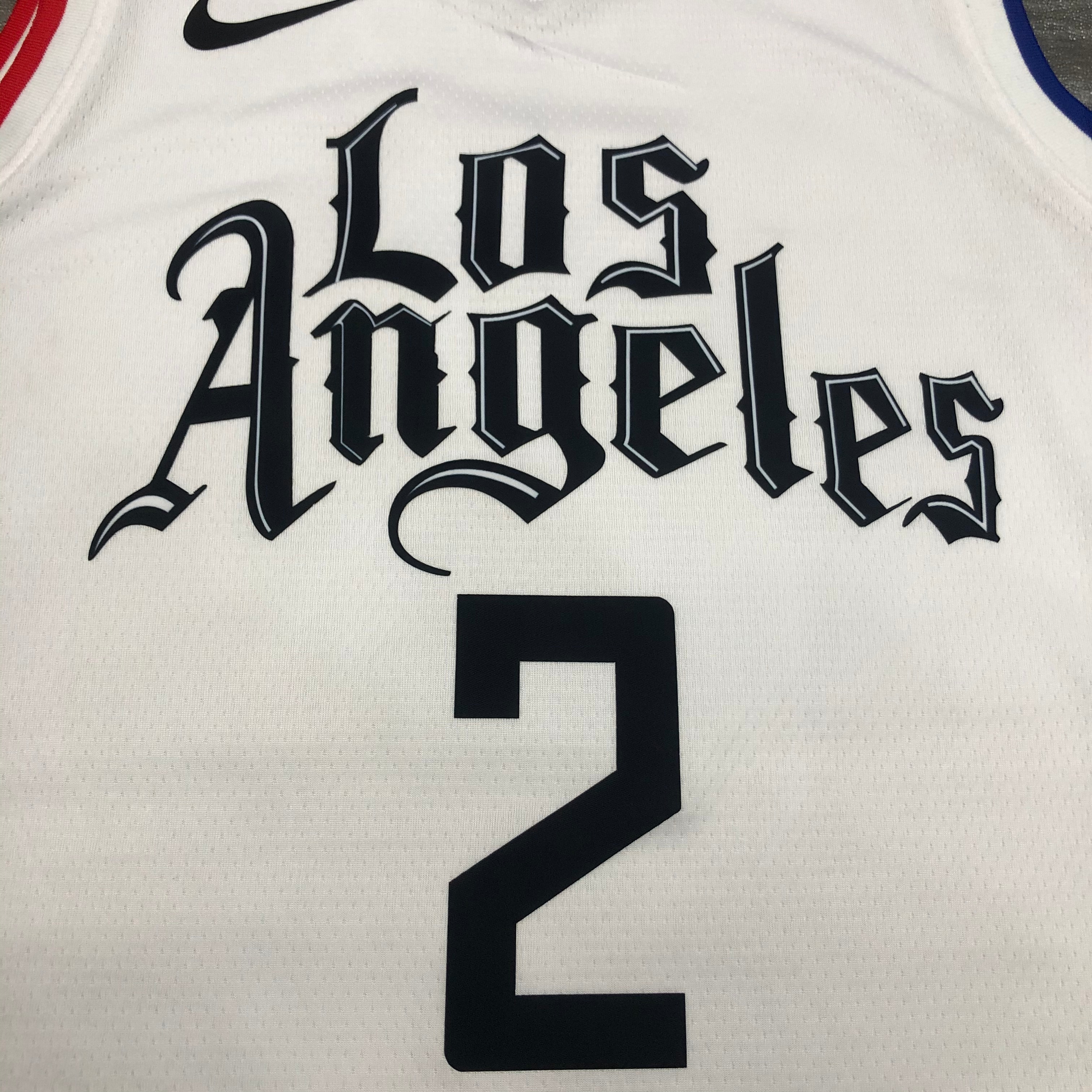 NBA Season 20-21 Men Los Angeles Clippers in Latin White City #2 LEONARD Jersey High Quality Name and Number Print - leoleo123123