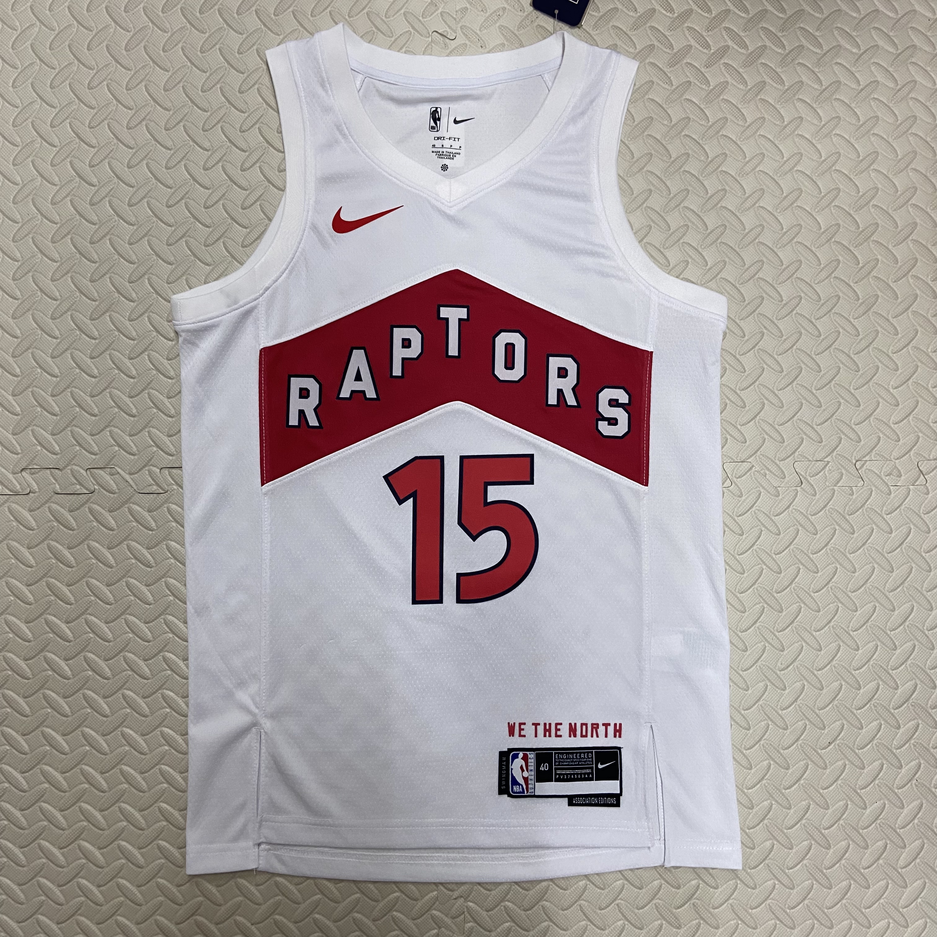 NBA Men Toronto Raptors White #15 CARTER Jersey High Quality Name and Number Print - leoleo123123