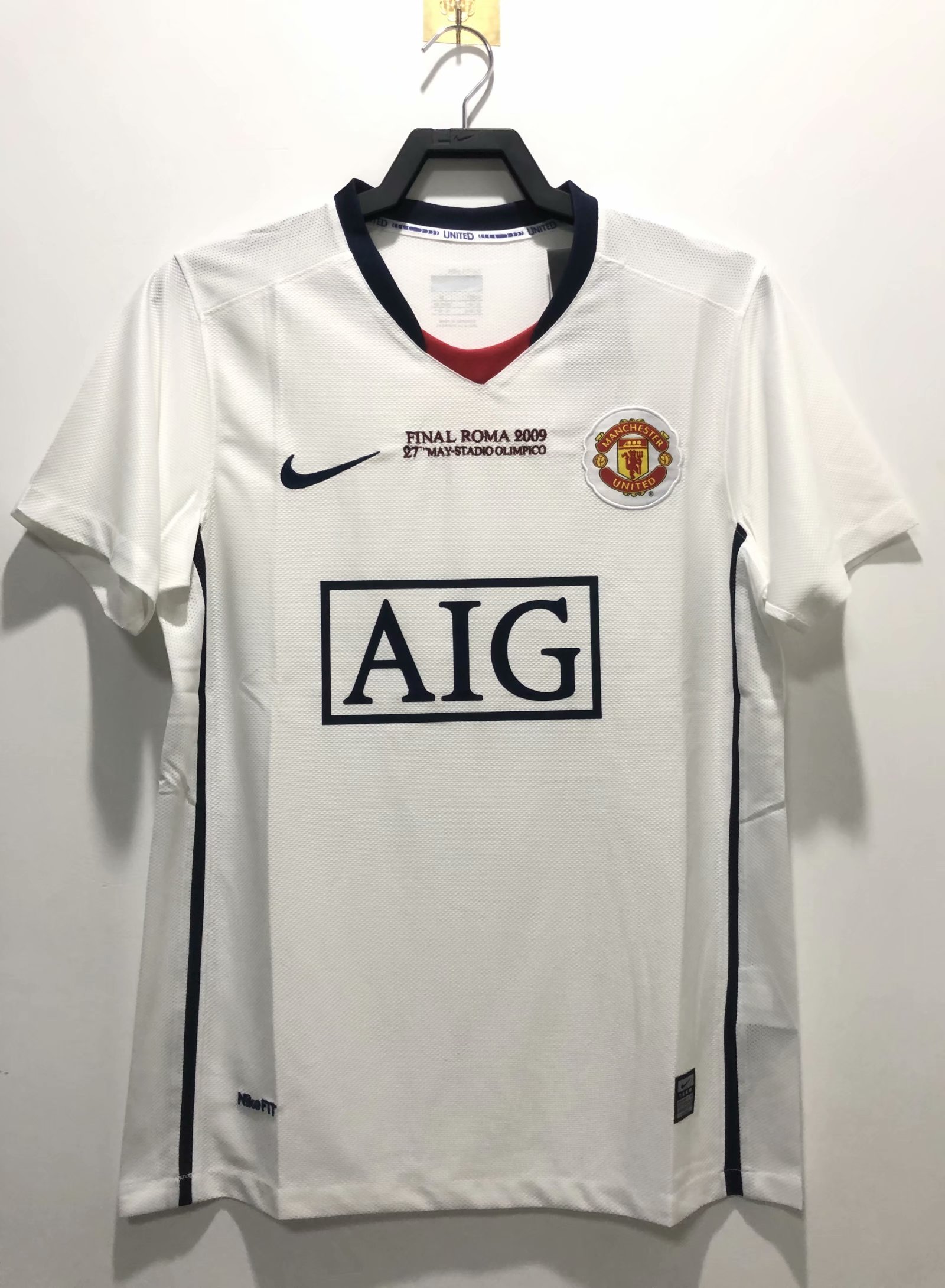 08/09 Man United Away Retro Jersey Champions Version - leoleo123123