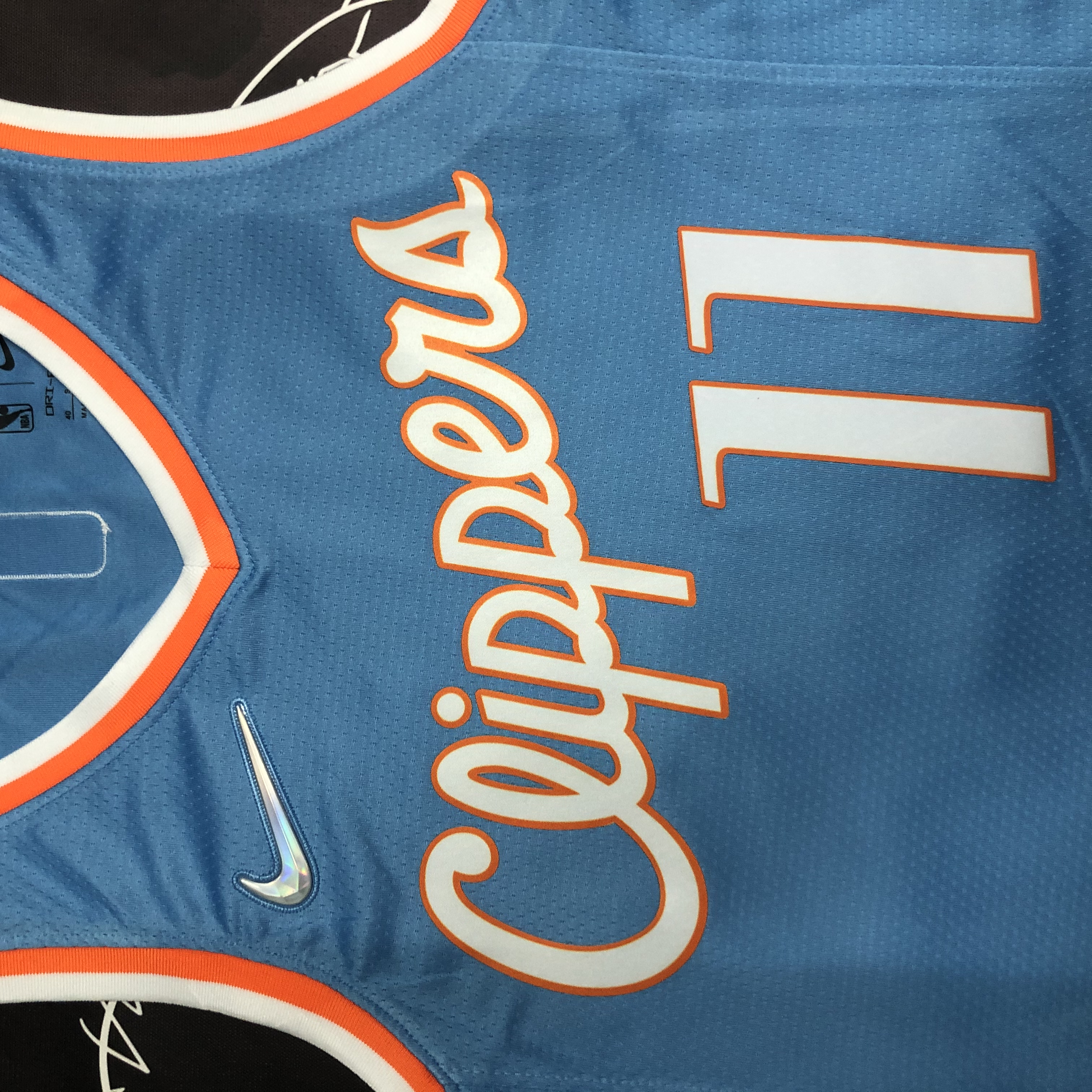 NBA Men Season 2022 Los Angeles Clippers Light Blue #11 WALL Jersey High Quality Name and Number Print - leoleo123123