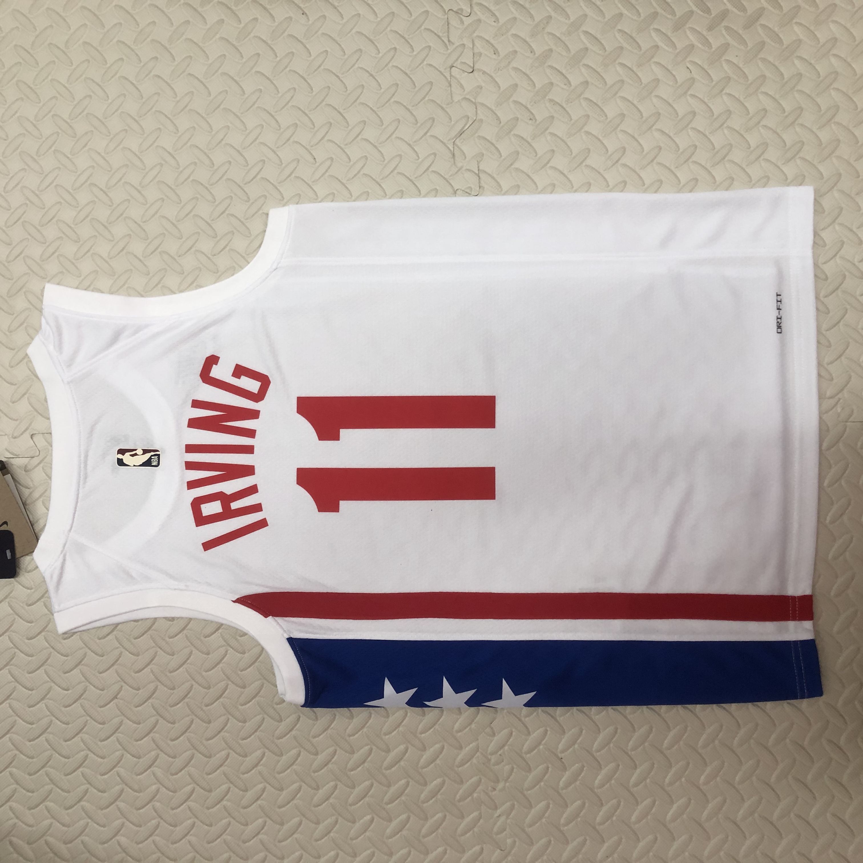 NBA Men Season 2023 Brooklyn Nets White #11 IRVING Jersey High Quality Name and Number Print - leoleo123123