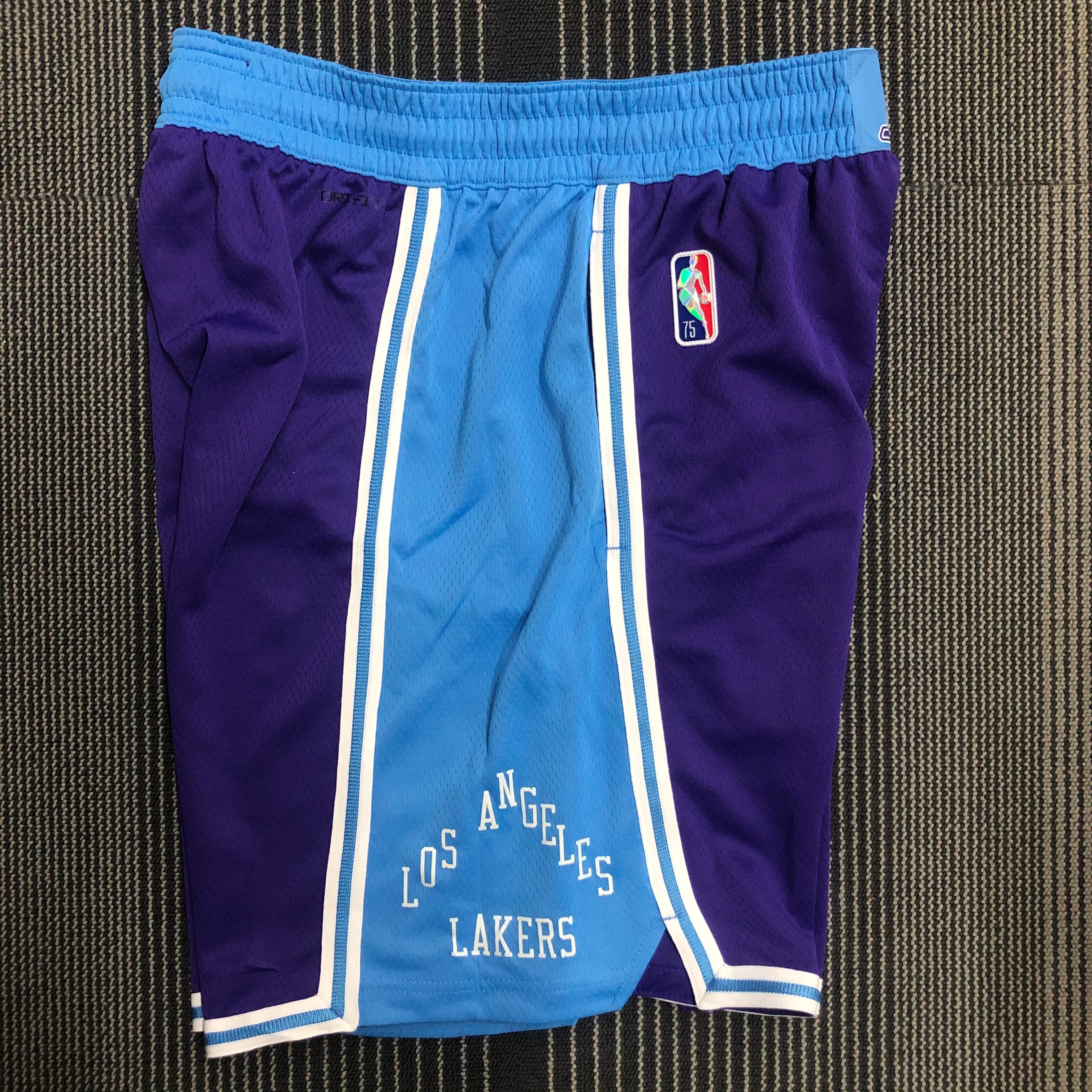 NBA Season 2022 75th Anniversary Los Angeles Lakers Purple Pant High Quality Name and Number Print - leoleo123123