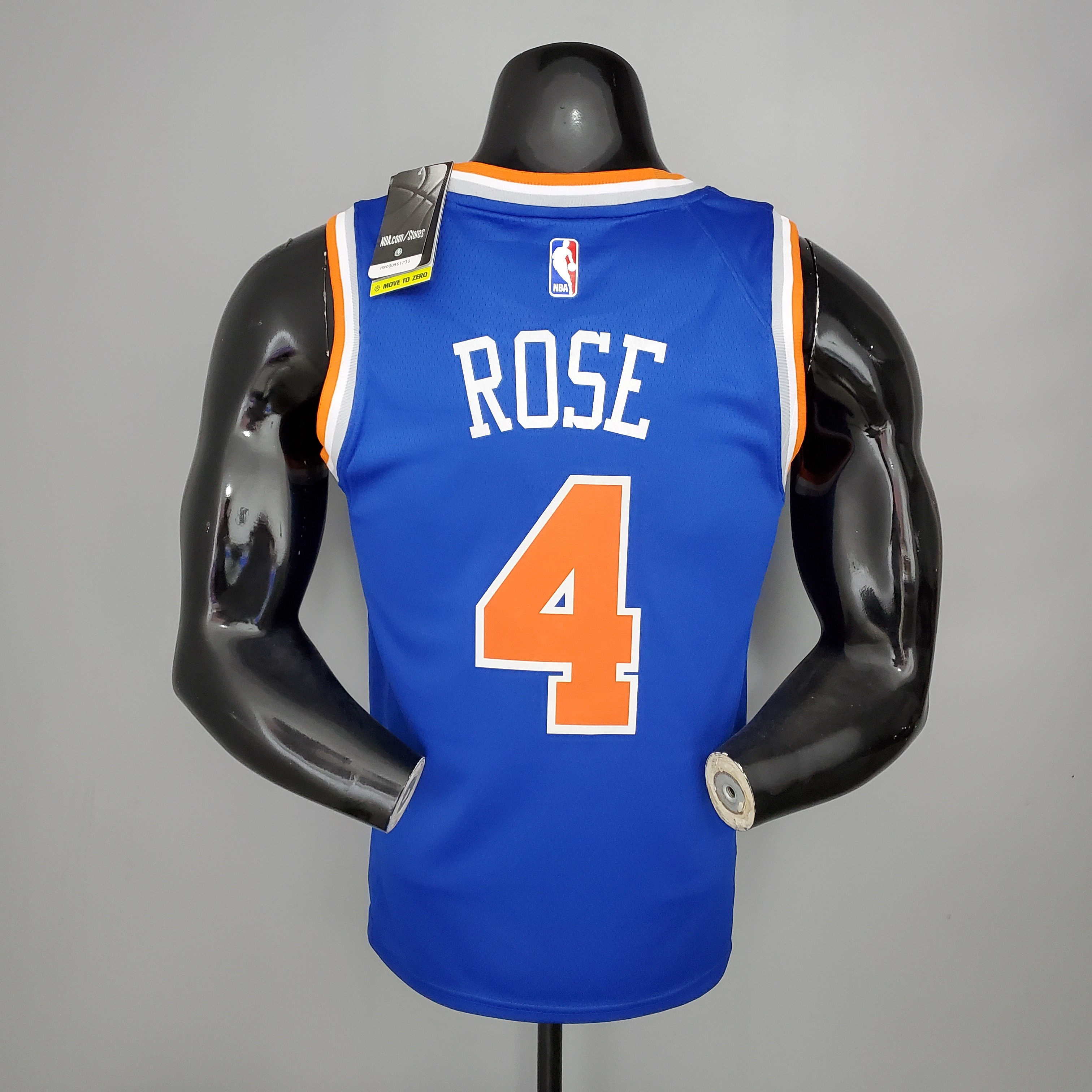 NBA Men New York Knicks Blue #4 ROSE Jersey High Quality Name and Number Print - leoleo123123