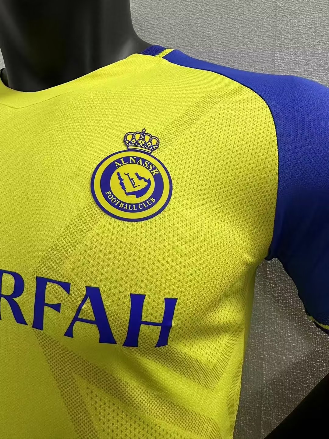 22-23 Al Nassr Home Player Version Soccer Jersey - leoleo123123