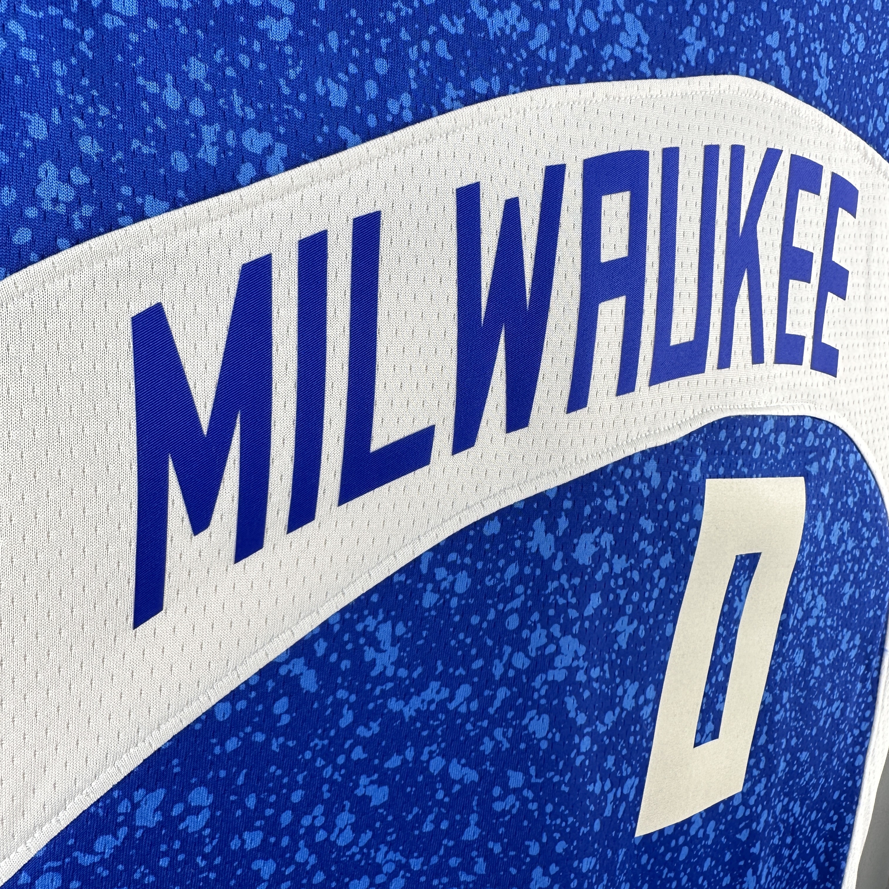 NBA Men 2023 Milwaukee Bucks Blue City Edition #0 LILLARD Jersey High Quality Name and Number Print - leoleo123123
