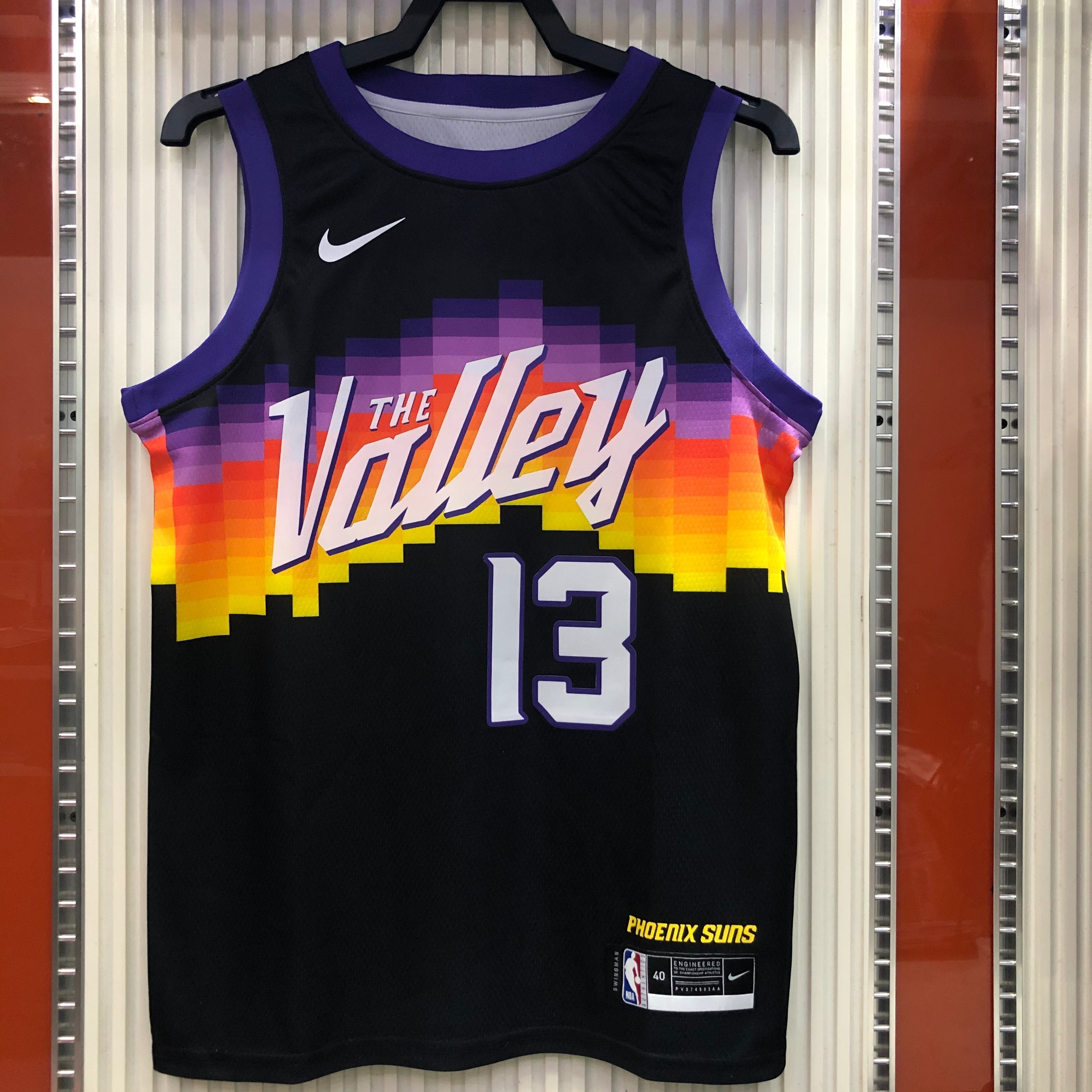 NBA Season 20-21 Men Phoenix Suns Black #13 NASH Jersey High Quality Name and Number Print - leoleo123123