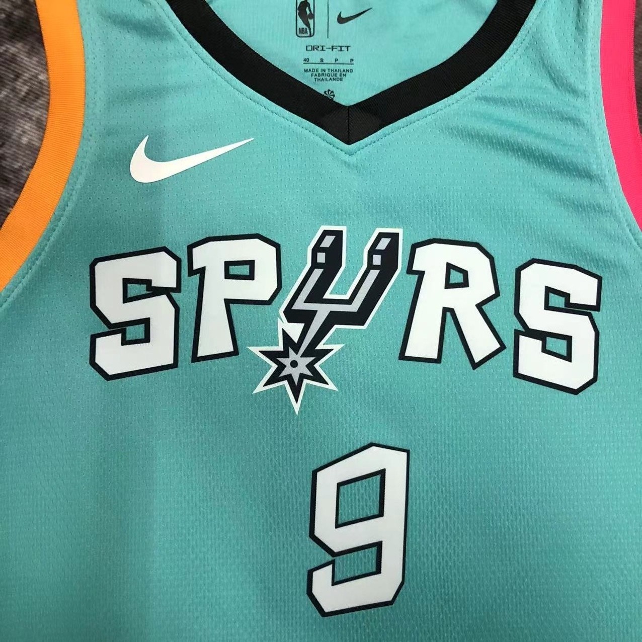 NBA Men 2023 San Antonio Spurs Blue #9 PARKER Jersey High Quality Name and Number Print - leoleo123123