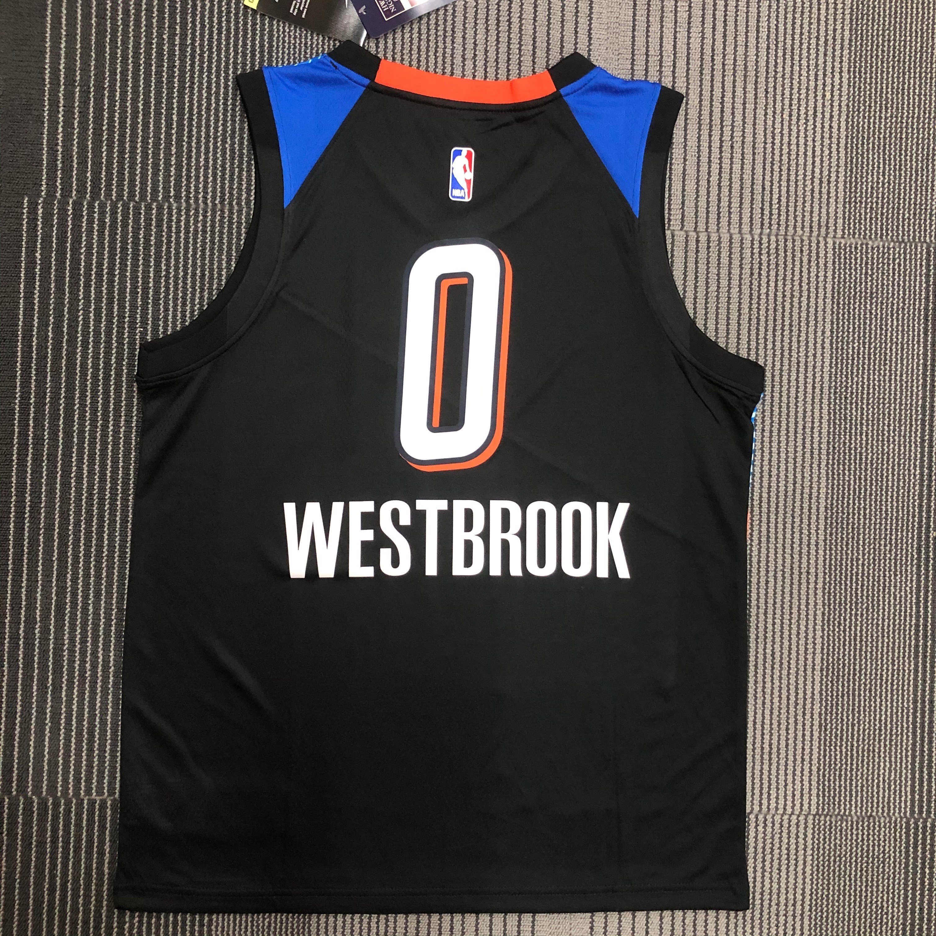 NBA Men Oklahoma City Thunder City Version Black #0 WESTBROOK Jersey High Quality Name and Number Print - leoleo123123