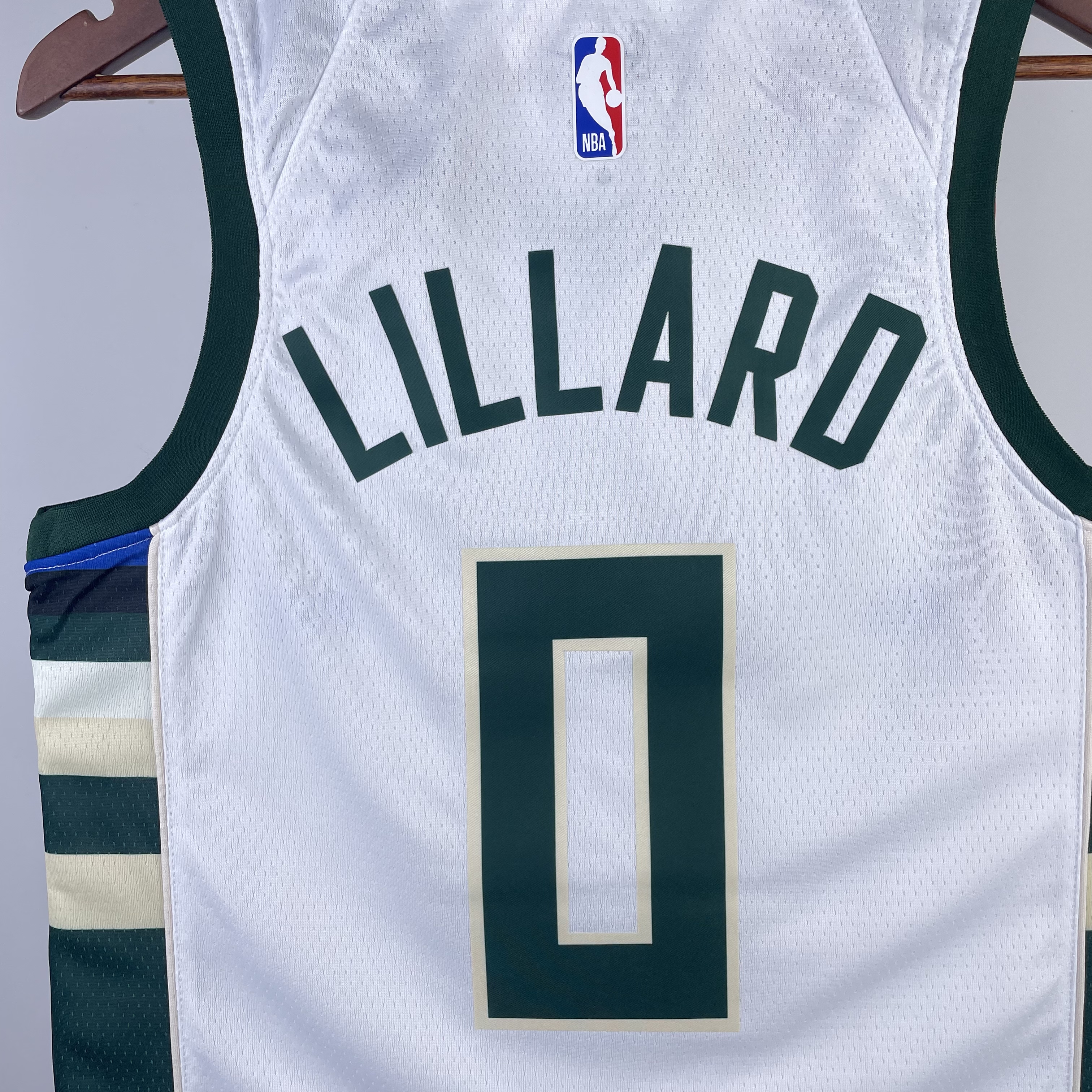 NBA Men 2023 Milwaukee Bucks White #0 LILLARD Jersey High Quality Name and Number Print - leoleo123123