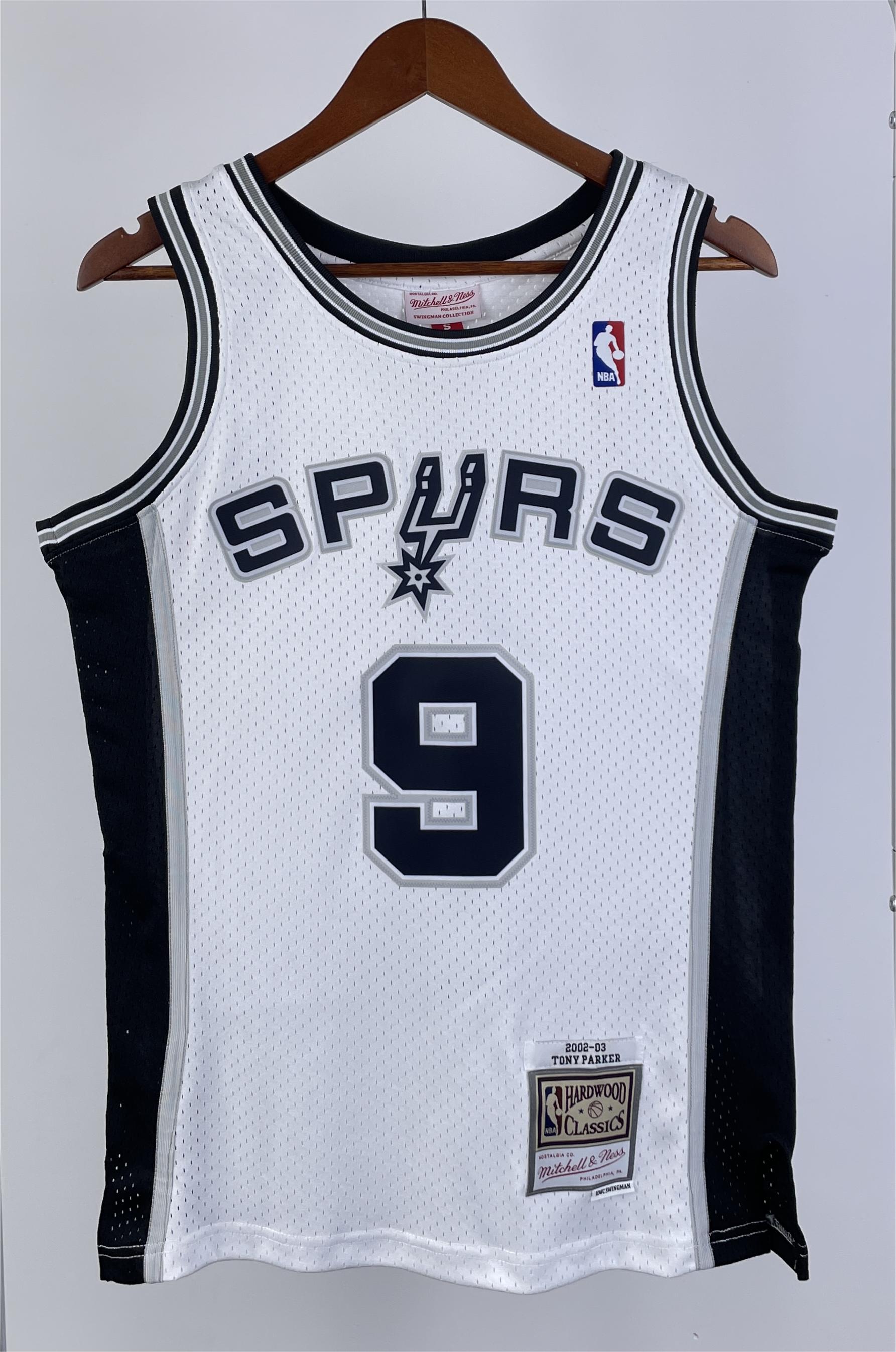 NBA Men 02-03 San Antonio Spurs White #9 PARKER Classics Swingman Jersey - leoleo123123