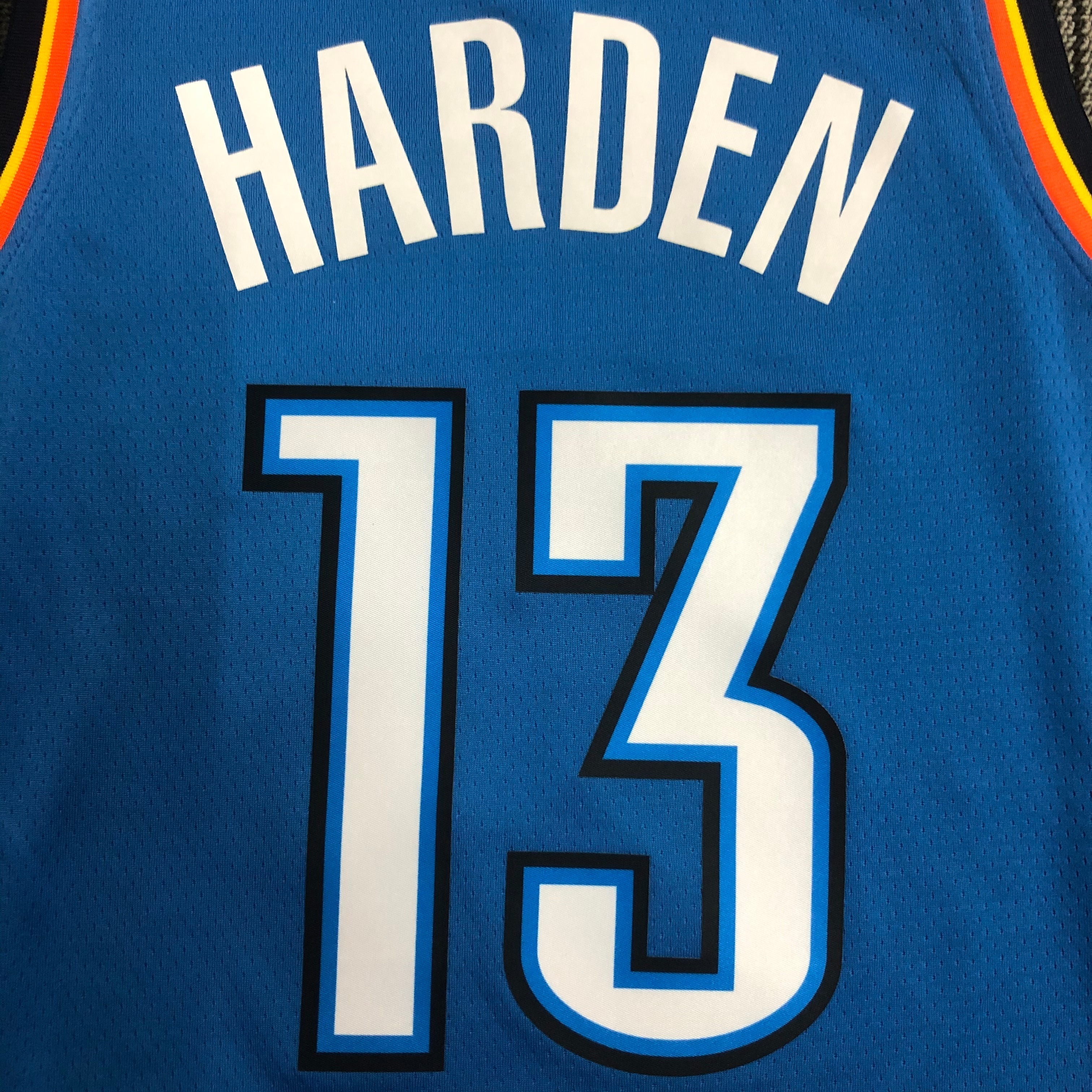 NBA Men Oklahoma City Thunder Blue #13 HARDEN Jersey High Quality Name and Number Print - leoleo123123