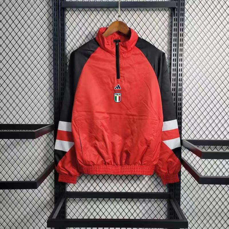 2023 Italy Red Windbreaker Jacket Thai Quality - leoleo123123