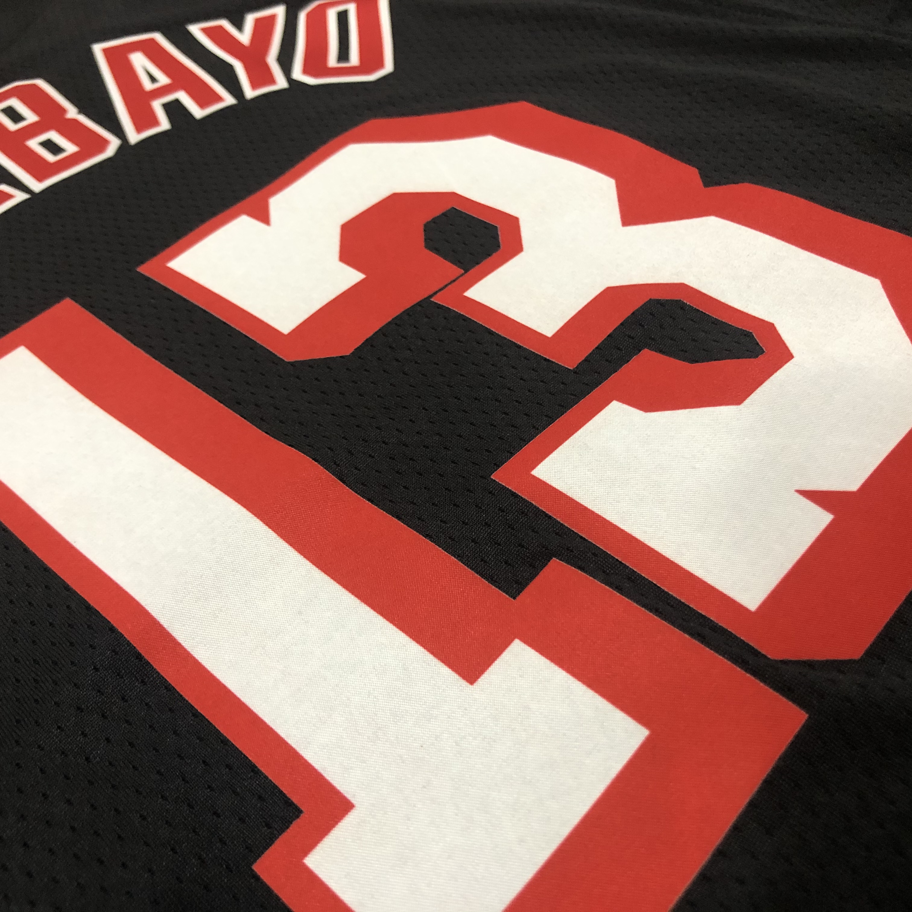 NBA Men Season 2018 Miami Heat Black #13 ADEBAYO Jersey High Quality Name and Number Print - leoleo123123